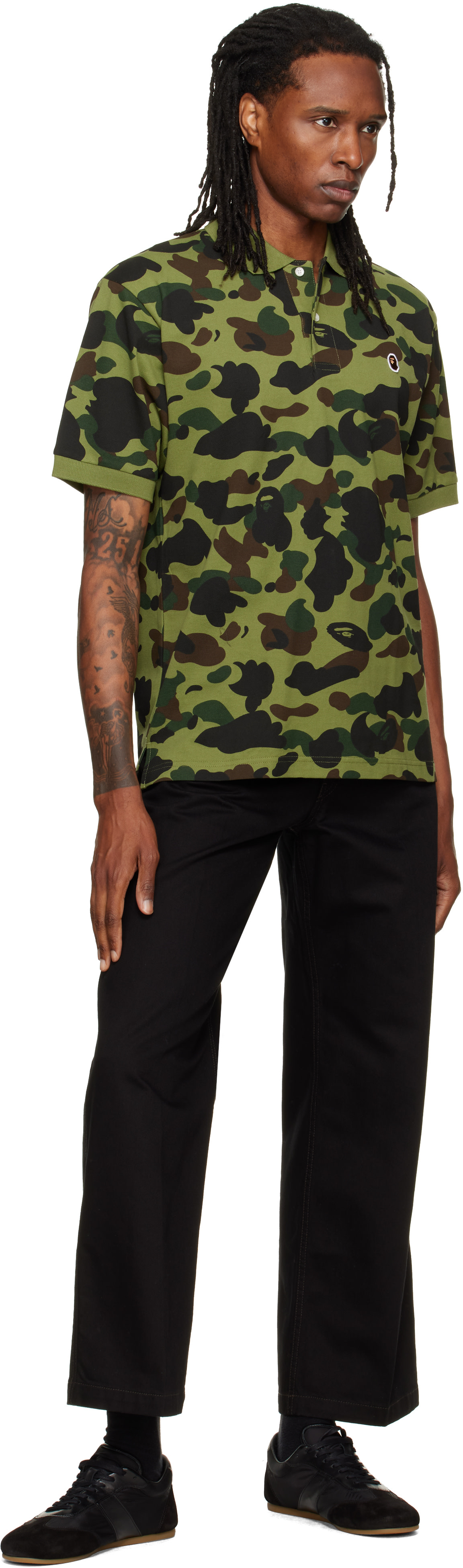 BAPE - グリーン 1st Camo One Point ポロシャツ