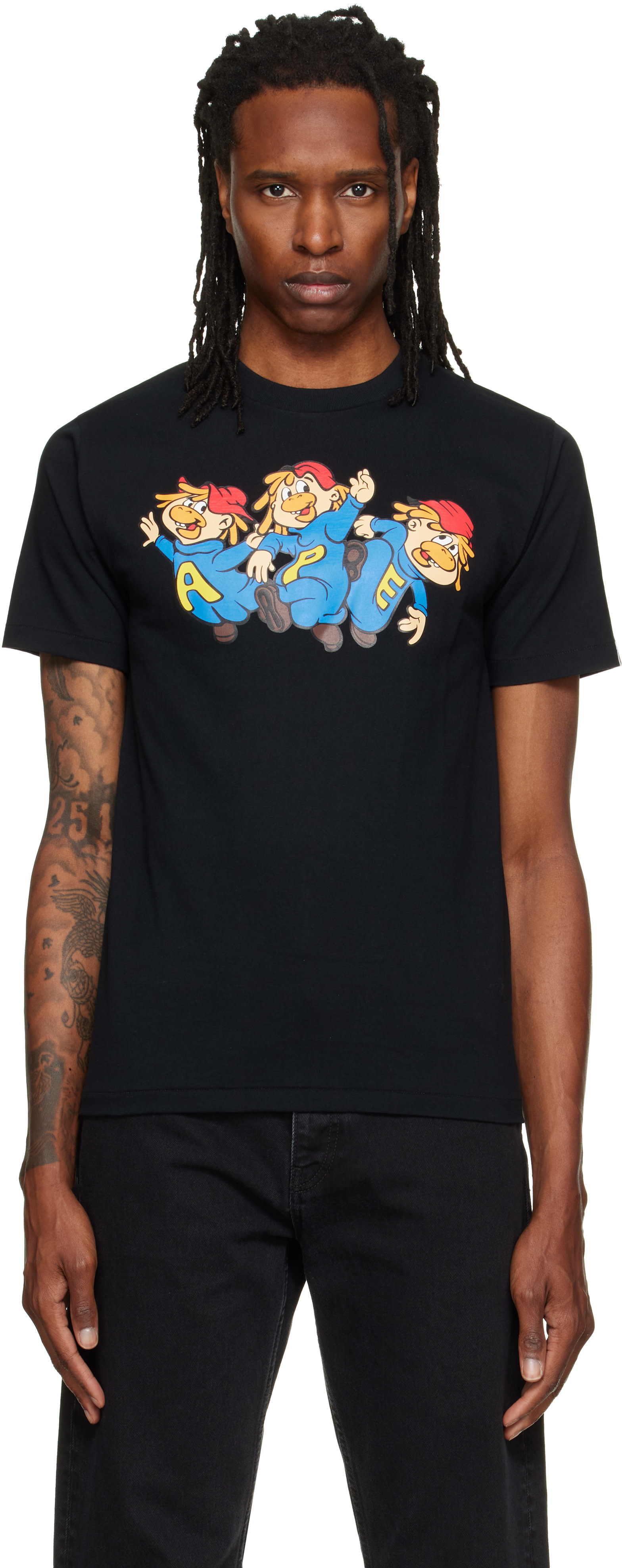 BAPE - Black 'Chimpy Trio' T-shirt