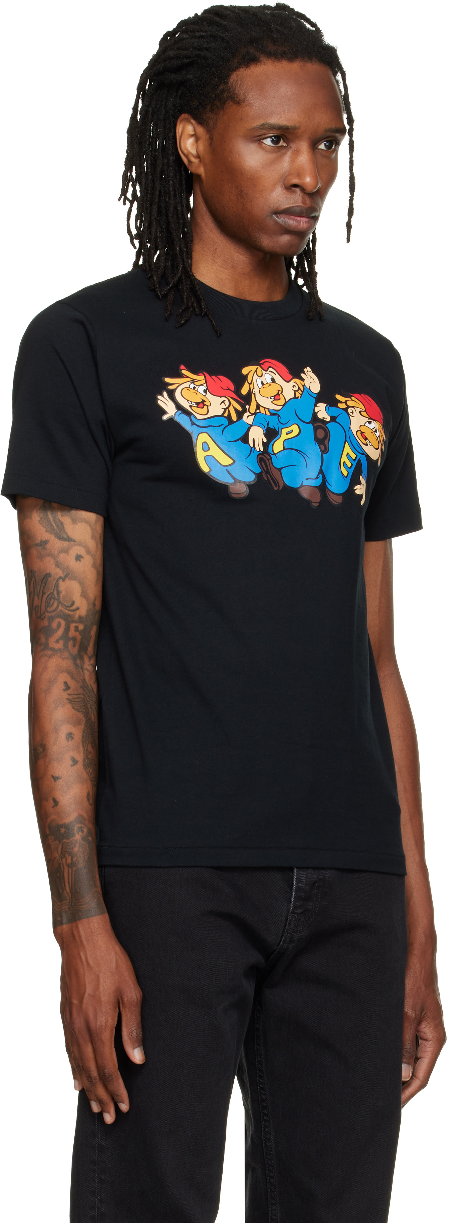 BAPE - Black 'Chimpy Trio' T-shirt