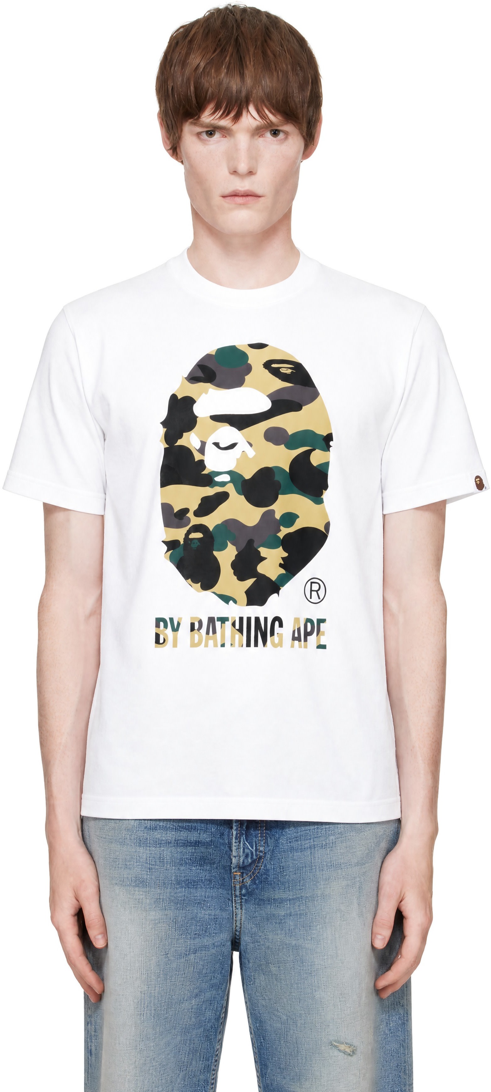 BAPE - White 1st Camo T-Shirt