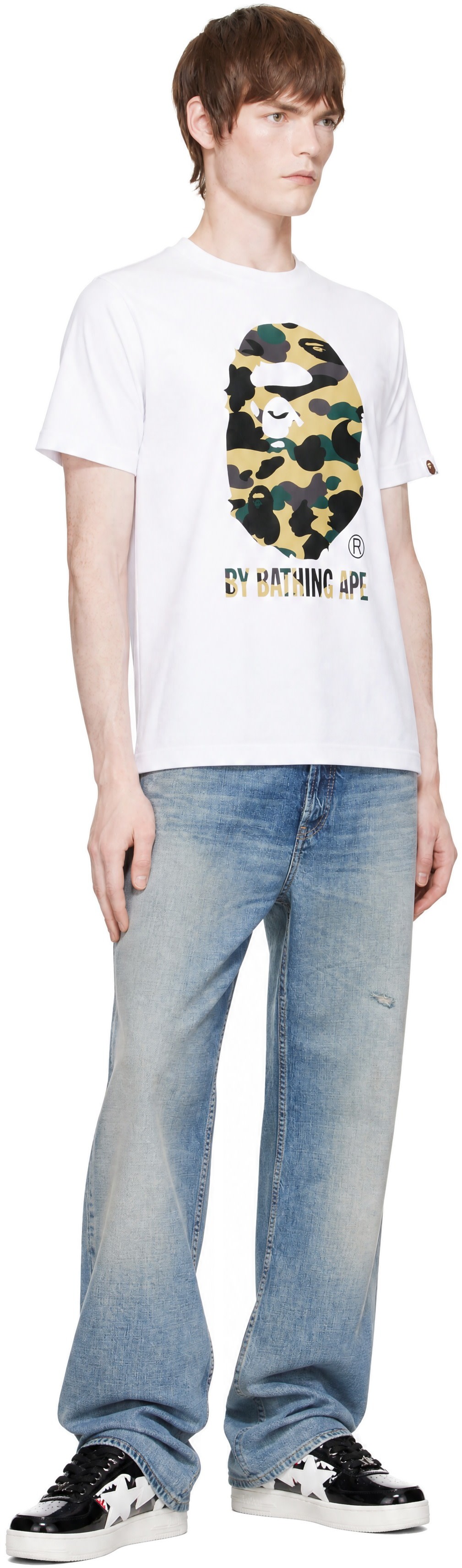 BAPE - White 1st Camo T-Shirt