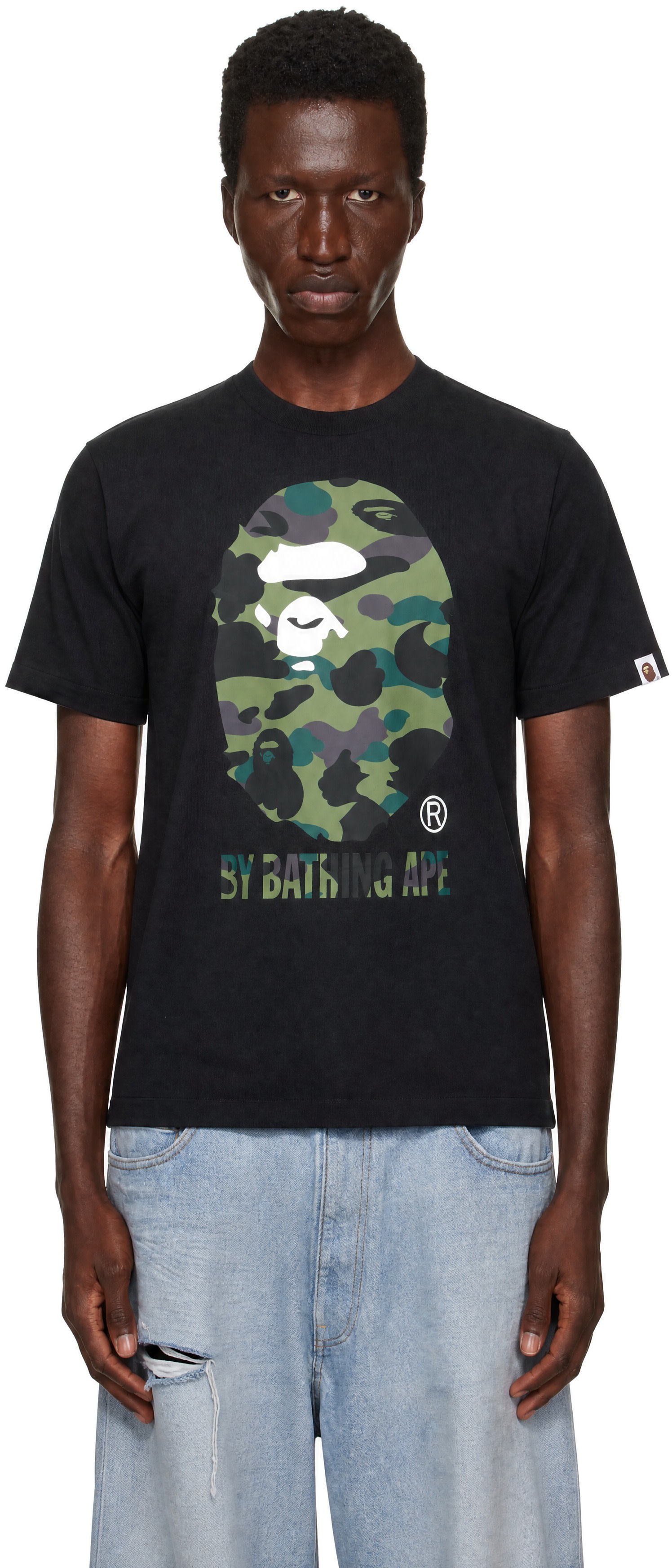 BAPE - ブラック 1st Camo Tシャツ
