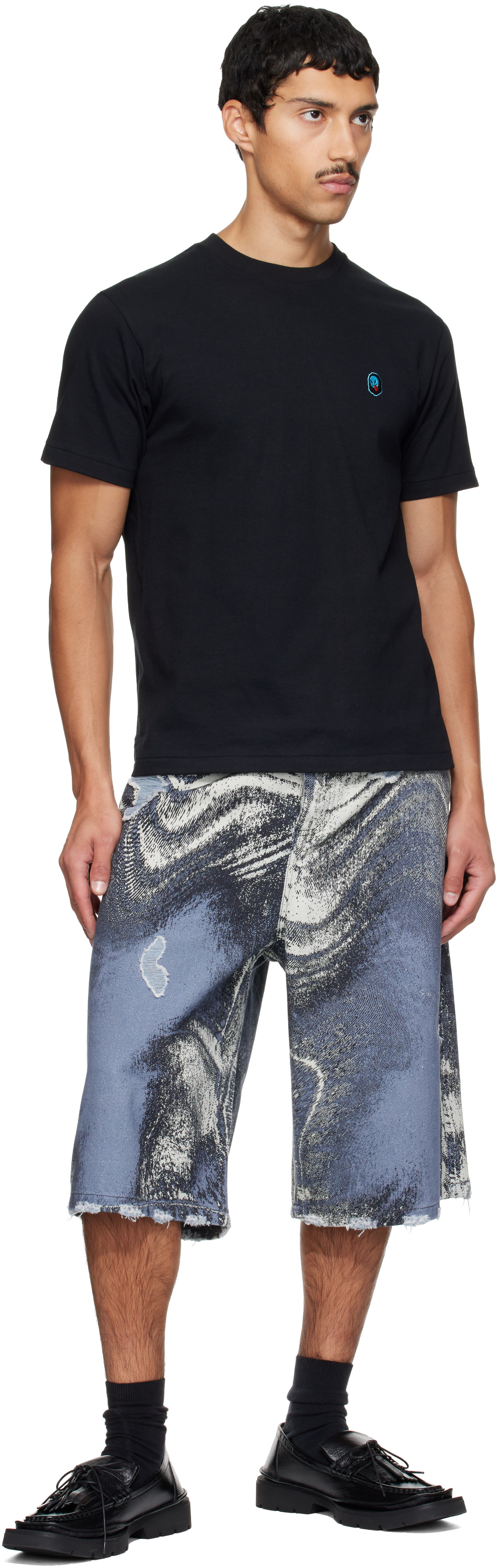 BAPE - ブラック Ape Ghost ワンポイントTシャツ