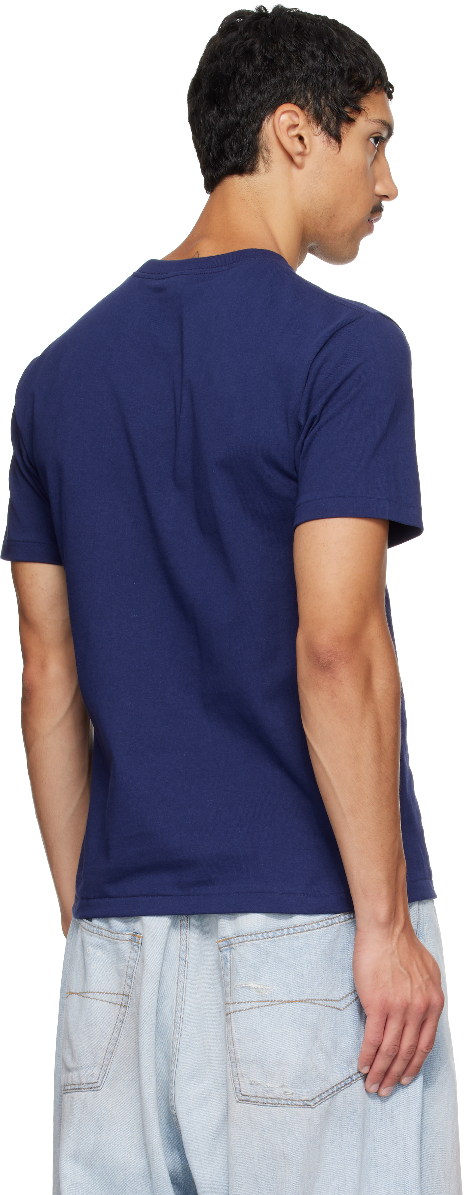 BAPE - ネイビー College Tシャツ
