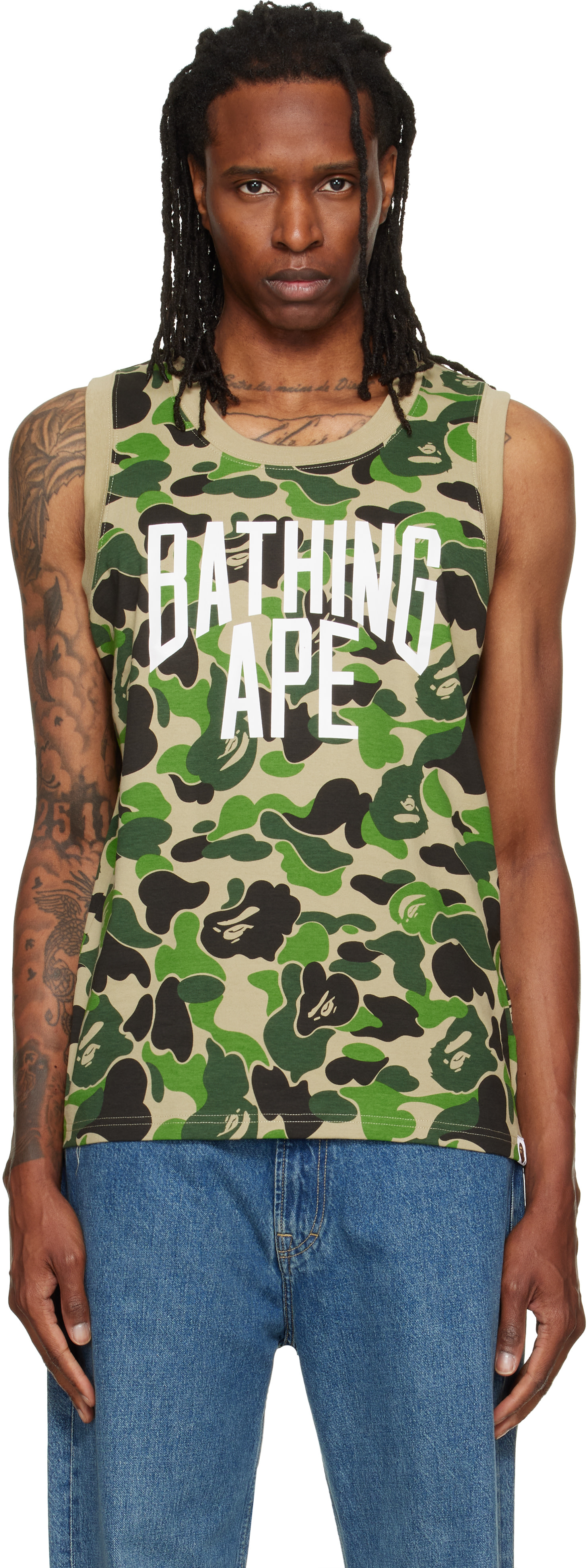 BAPE - グリーン ABC Camo タンクトップ