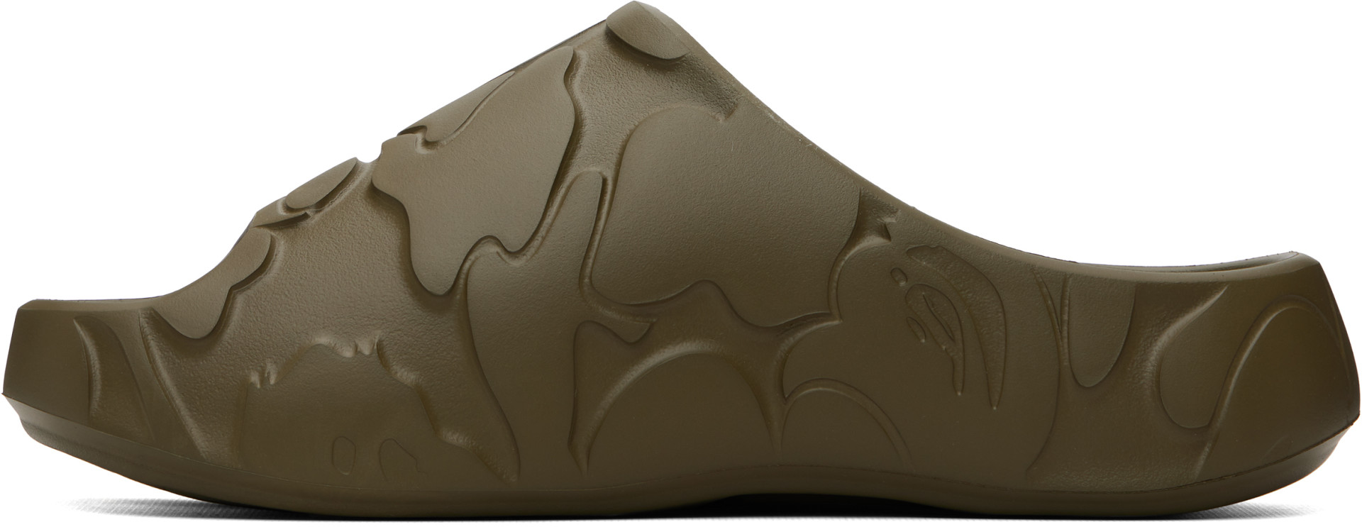 BAPE - Khaki BAPE #1 Slides