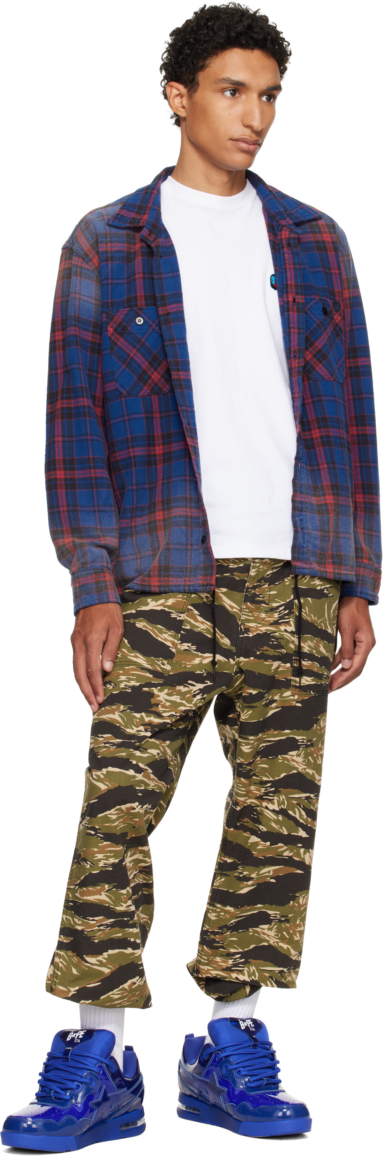 BAPE - Navy FLIP STA #1 Sneakers