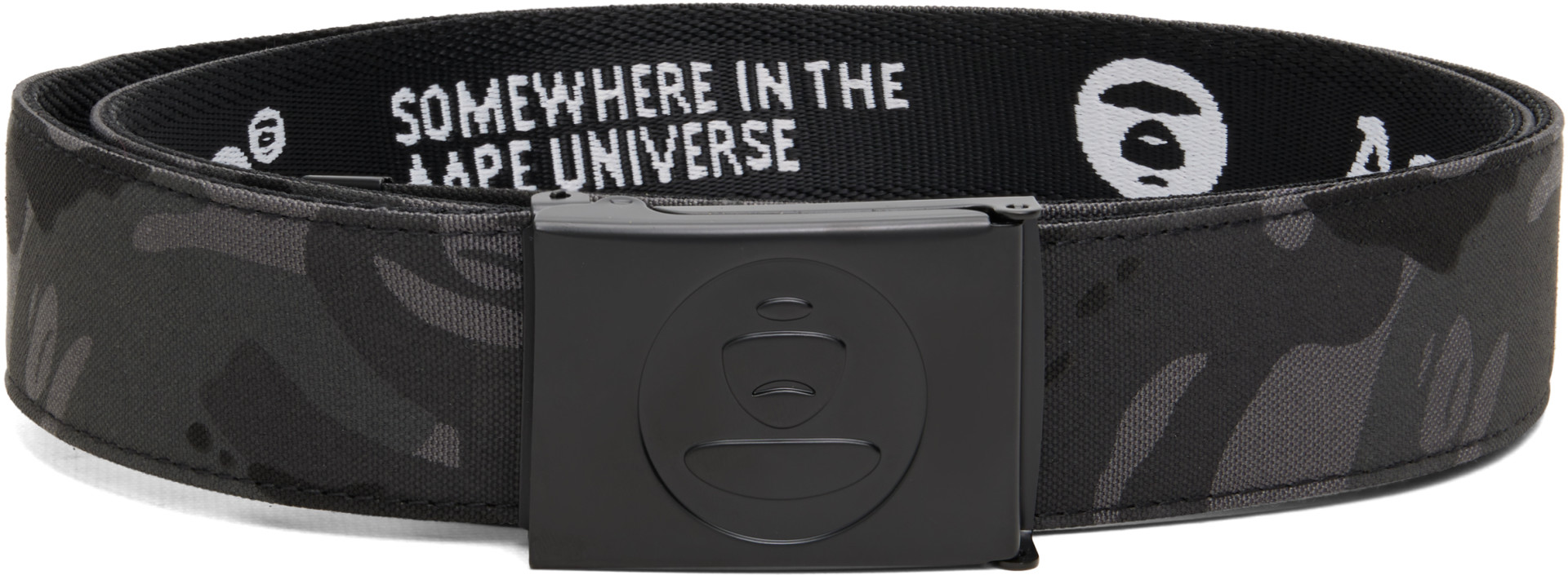 AAPE by A Bathing Ape - Black Moonface Camo Belt