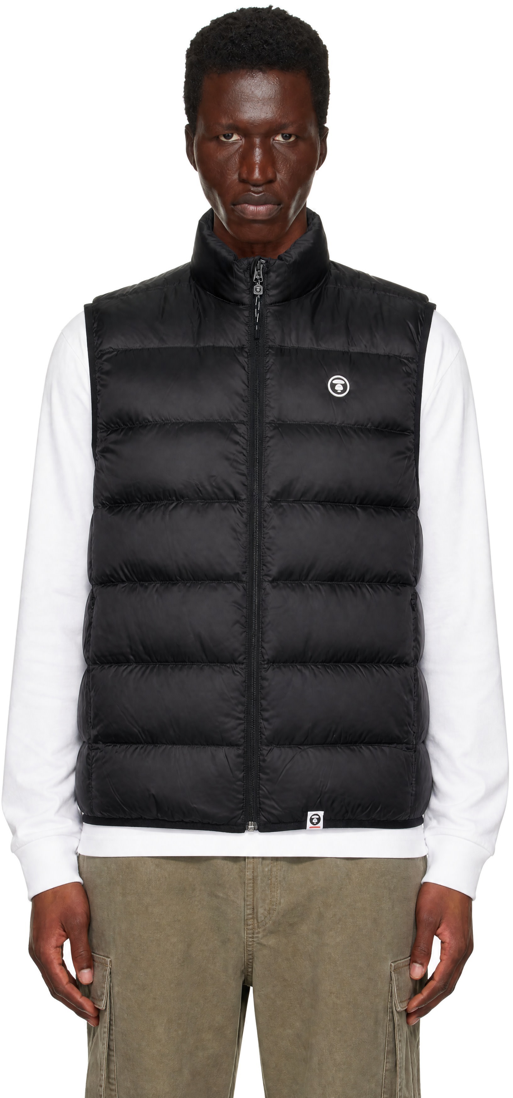 AAPE by A Bathing Ape - Black 'AAPENOW' Down Vest