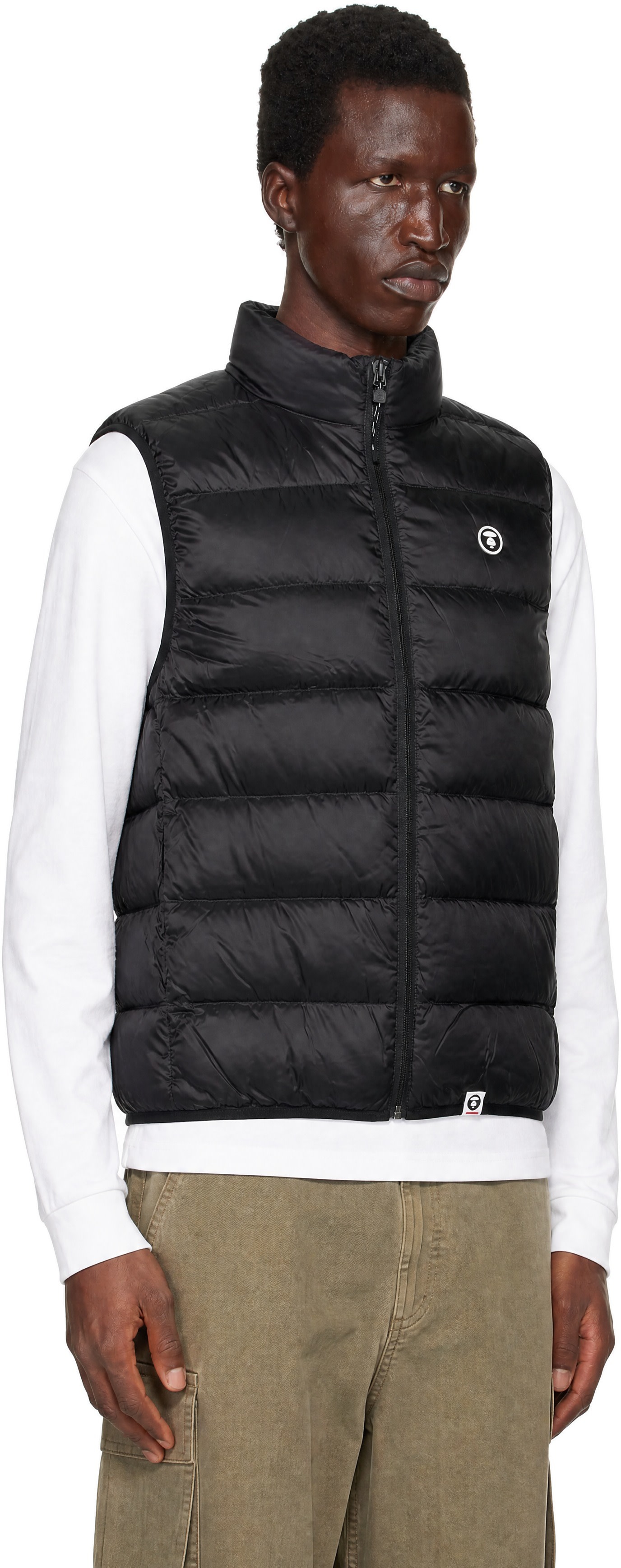 AAPE by A Bathing Ape - Black 'AAPENOW' Down Vest