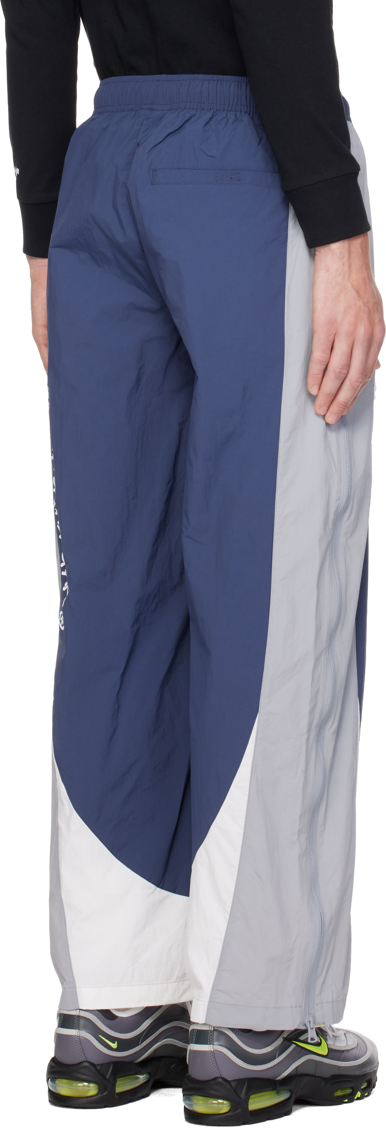 AAPE by A Bathing Ape - Navy Main Skate Track Pants