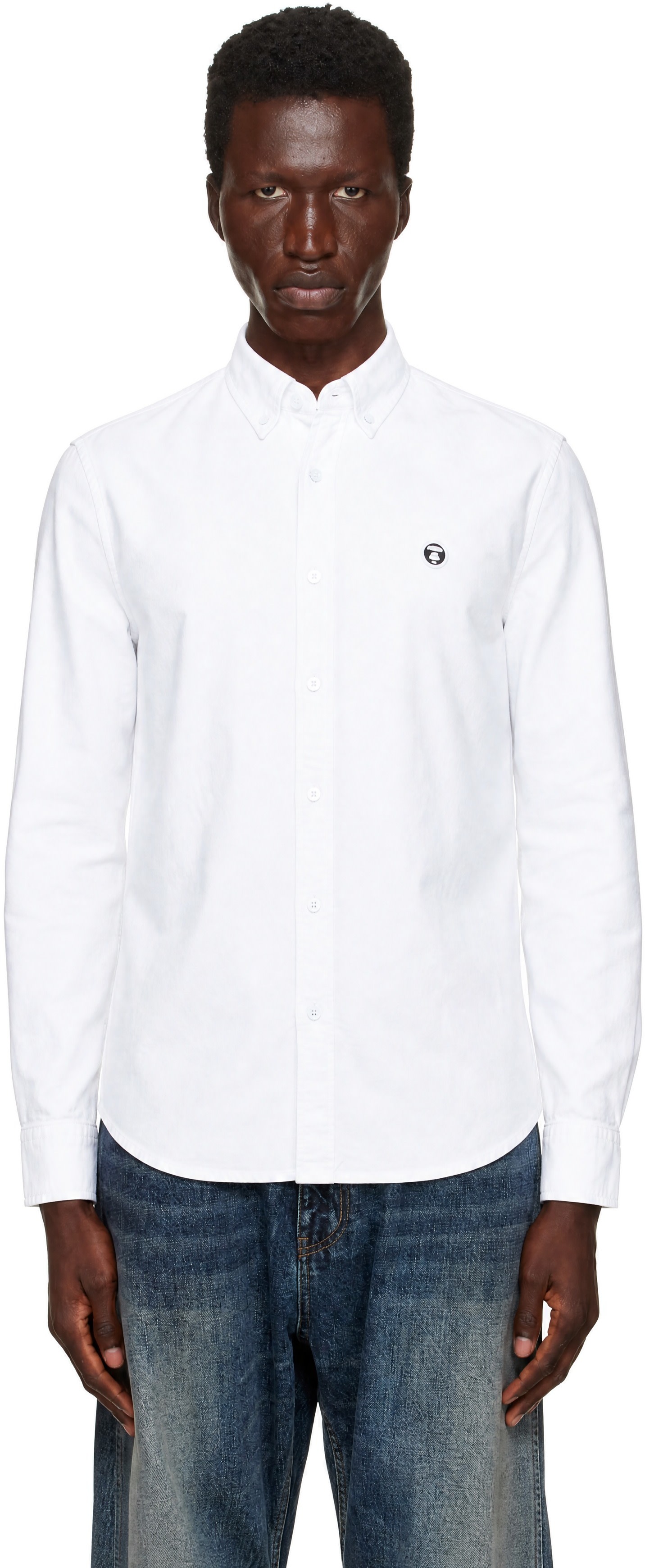 AAPE by A Bathing Ape - 화이트 에이프 나우 셔츠