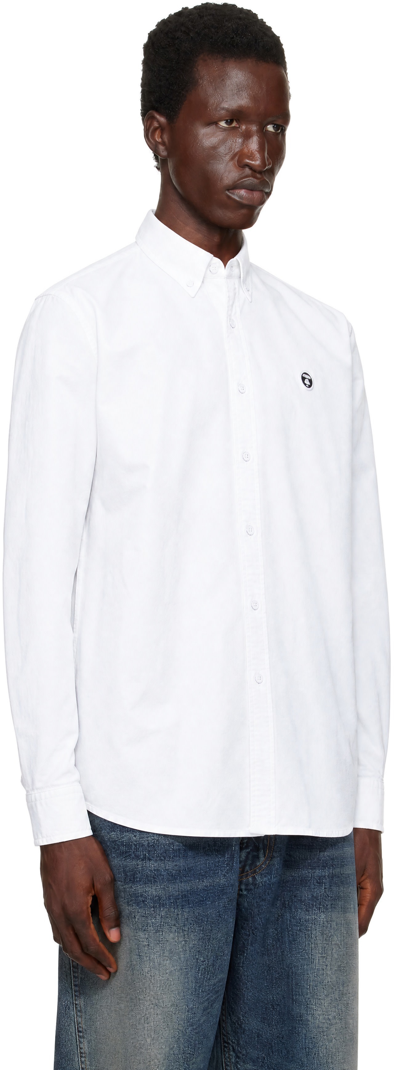 AAPE by A Bathing Ape - 화이트 에이프 나우 셔츠