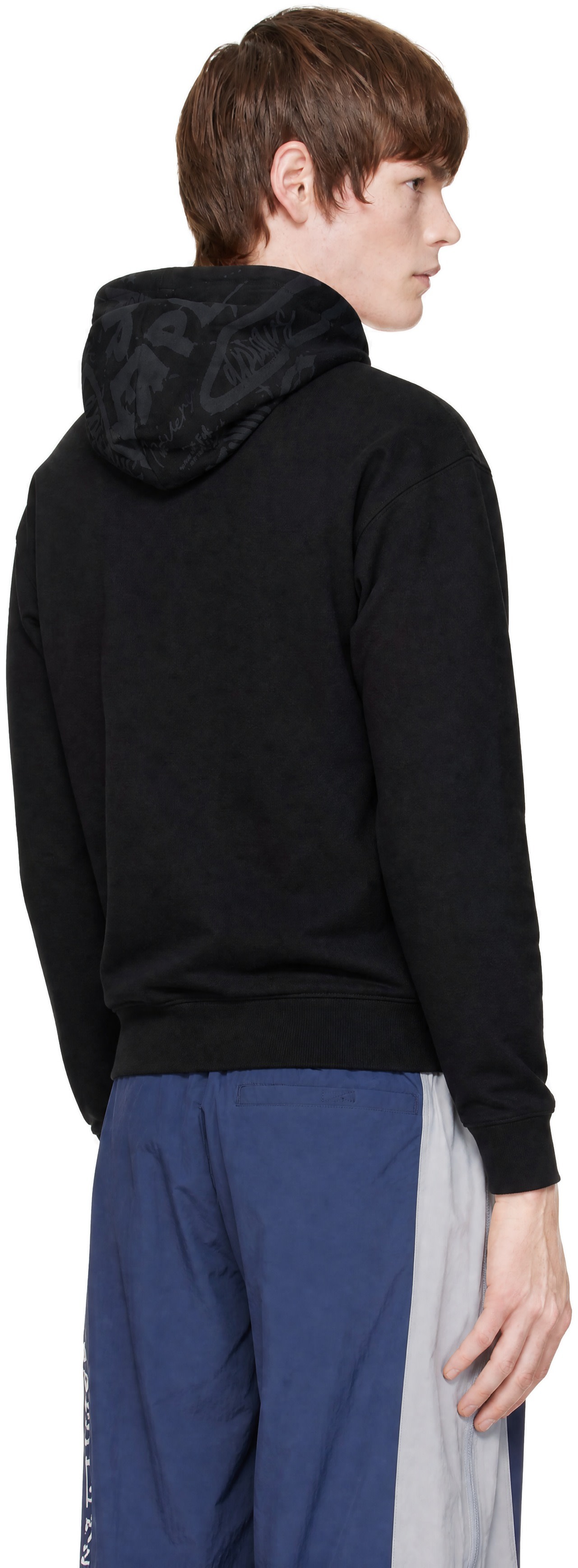 AAPE by A Bathing Ape - Black 'AAPE' Basic Zip Up Hoodie
