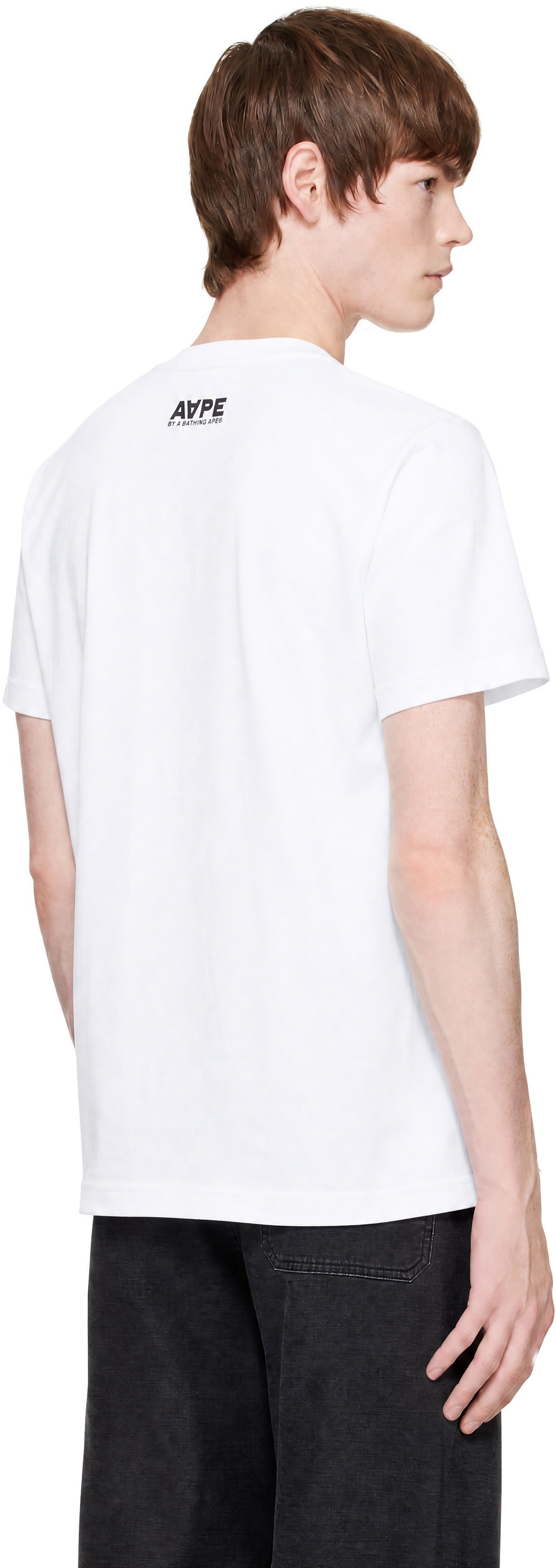 AAPE by A Bathing Ape - White 'AAPER' Aaper Head T-shirt