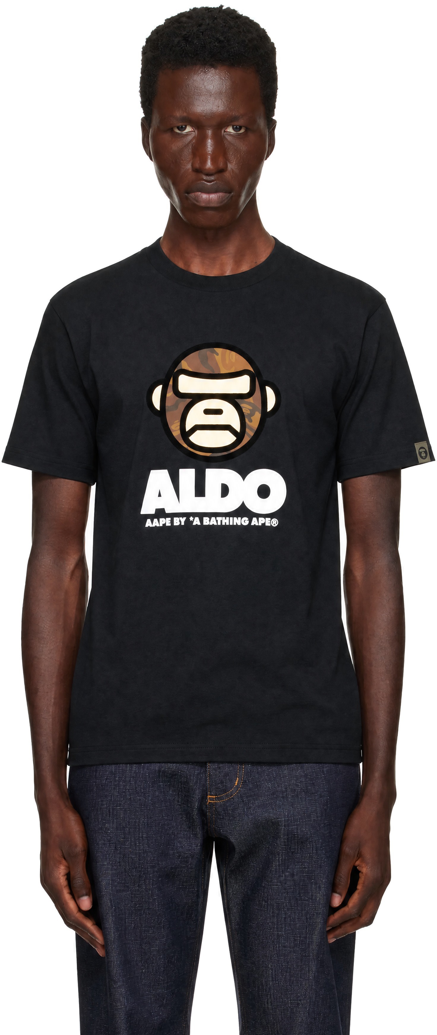 AAPE by A Bathing Ape - White 'AAPER' AAPER Head T-shirt