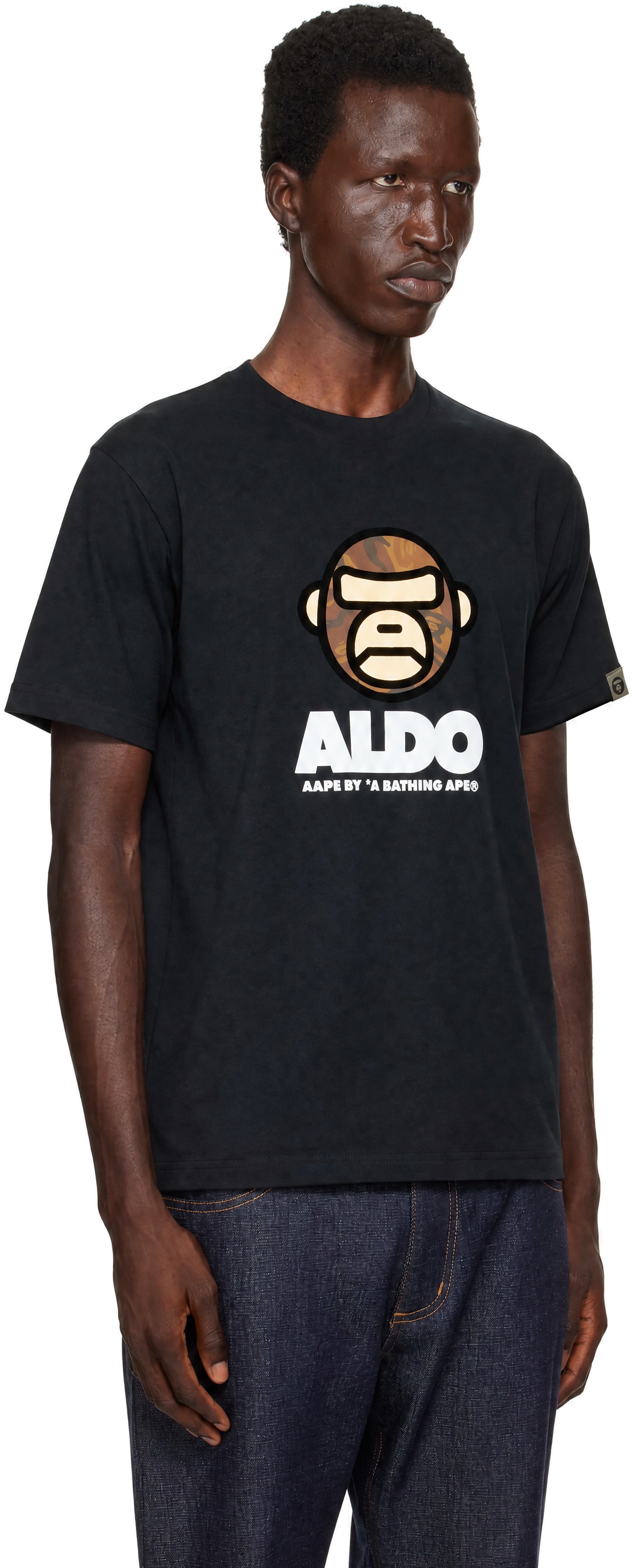 AAPE by A Bathing Ape - White 'AAPER' AAPER Head T-shirt
