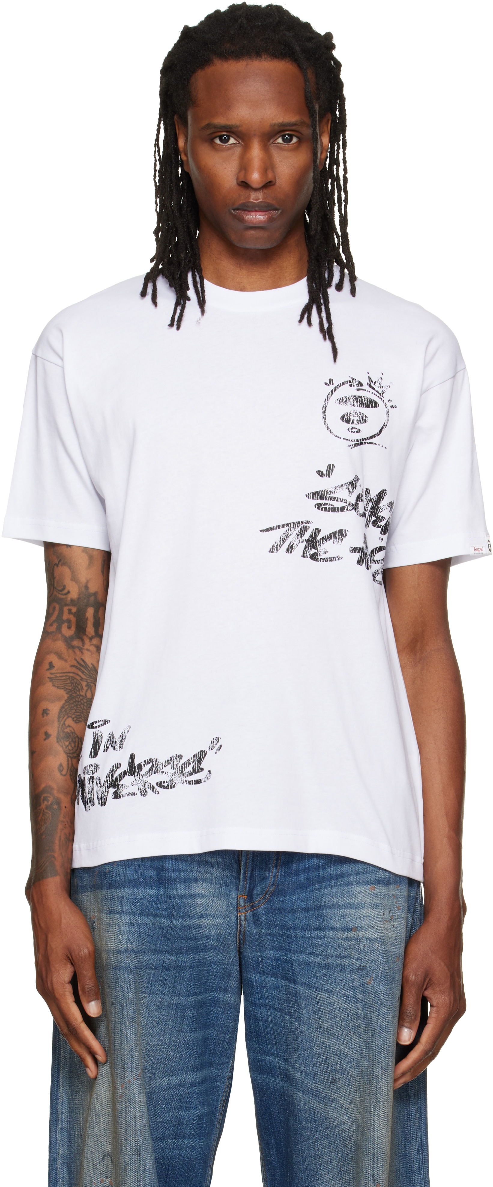 AAPE by A Bathing Ape - T-shirt blanc
