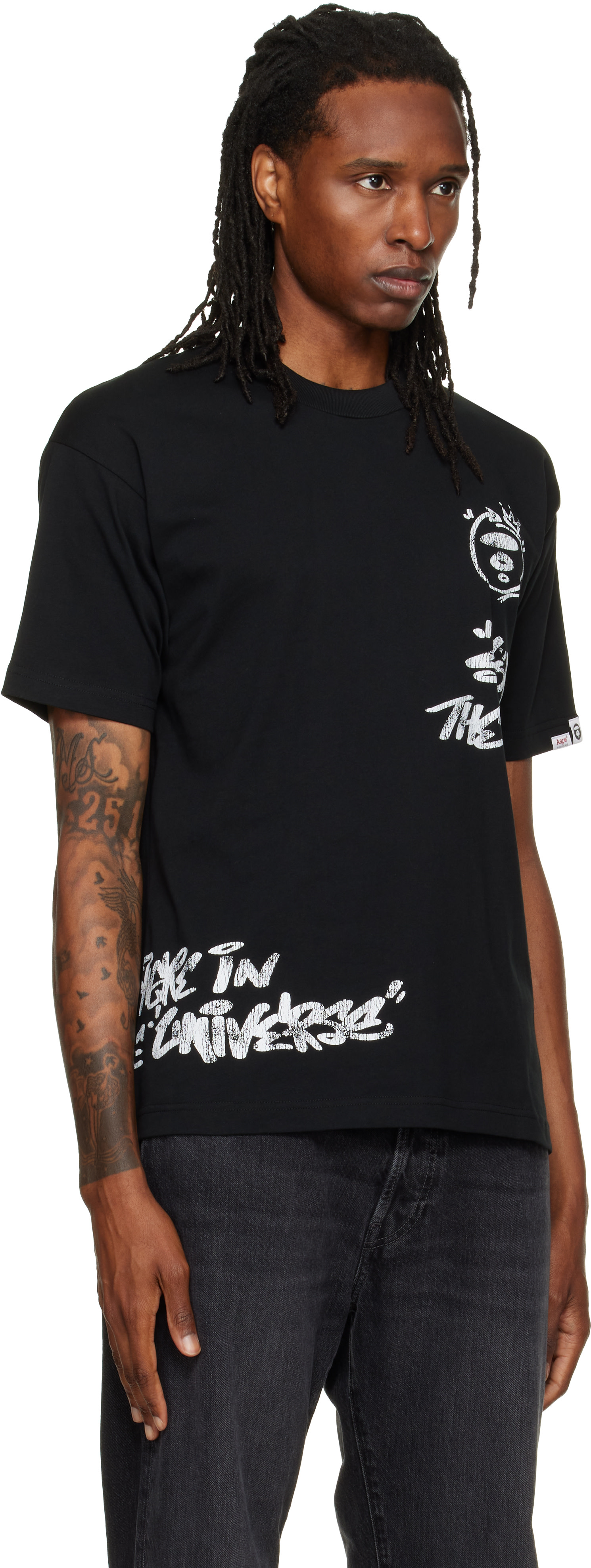 AAPE by A Bathing Ape - Black Basic T-shirt