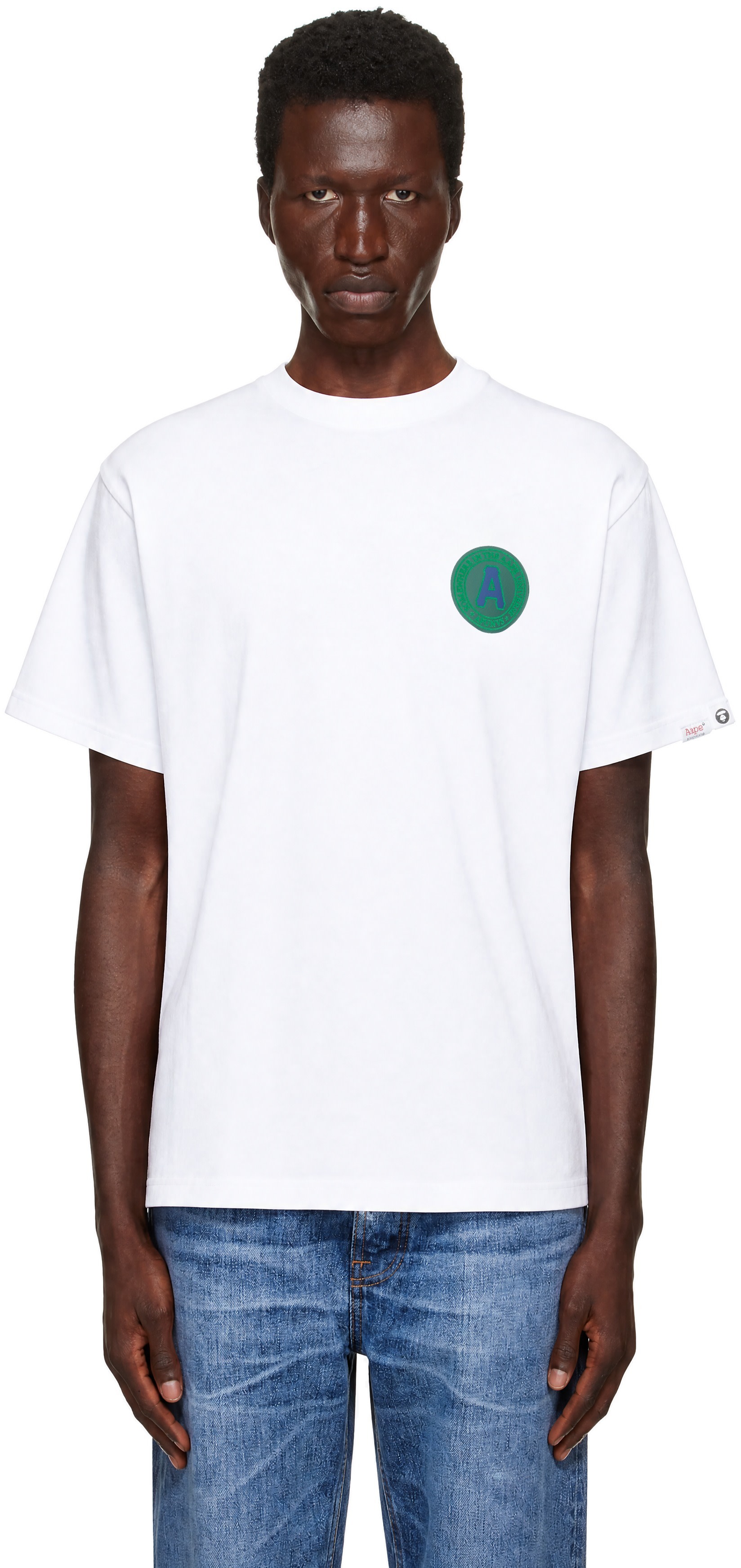 AAPE by A Bathing Ape - T-shirt blanc à logo