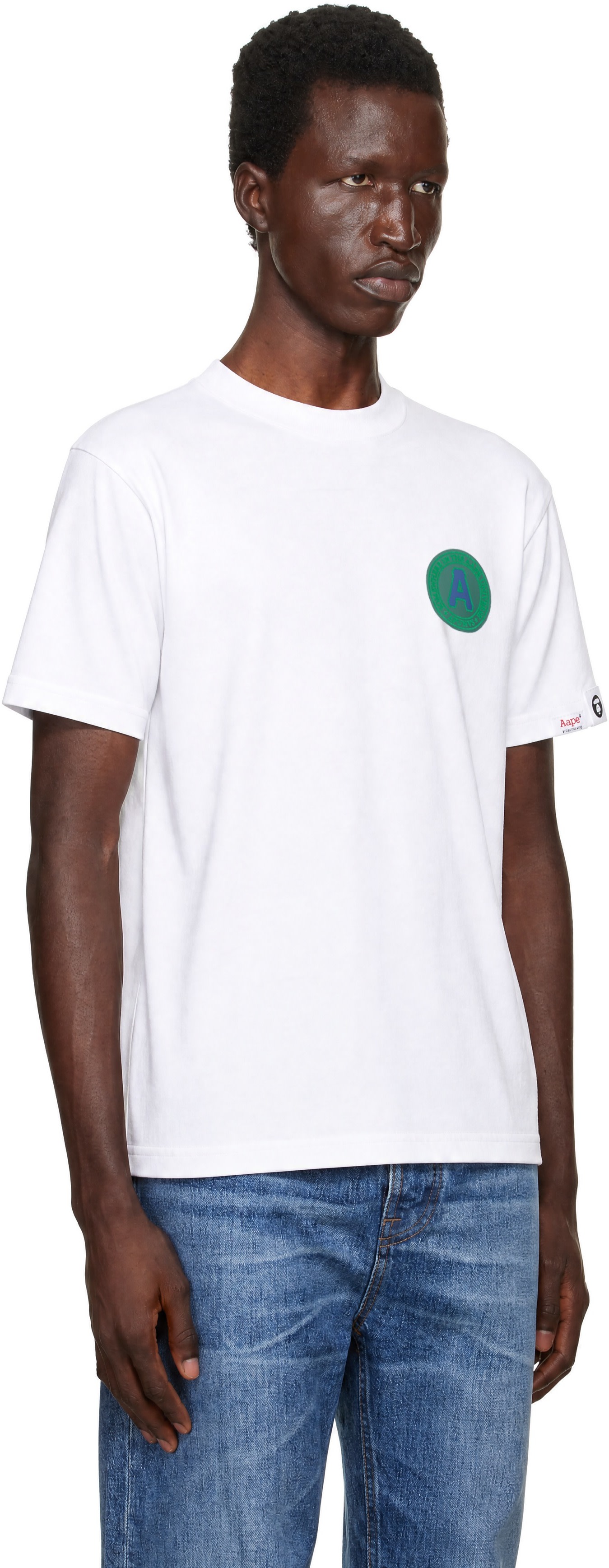 AAPE by A Bathing Ape - White 'AAPE Basic' T-shirt