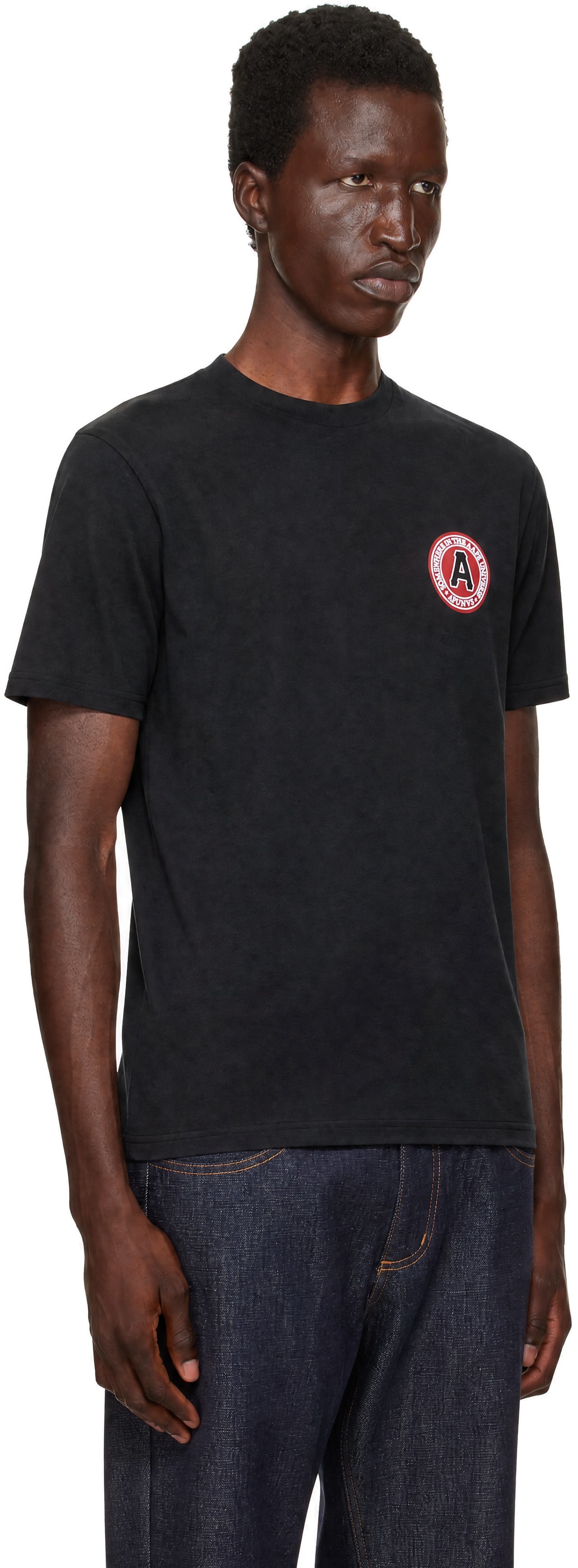 AAPE by A Bathing Ape - Black 'AAPE' Basic T-shirt