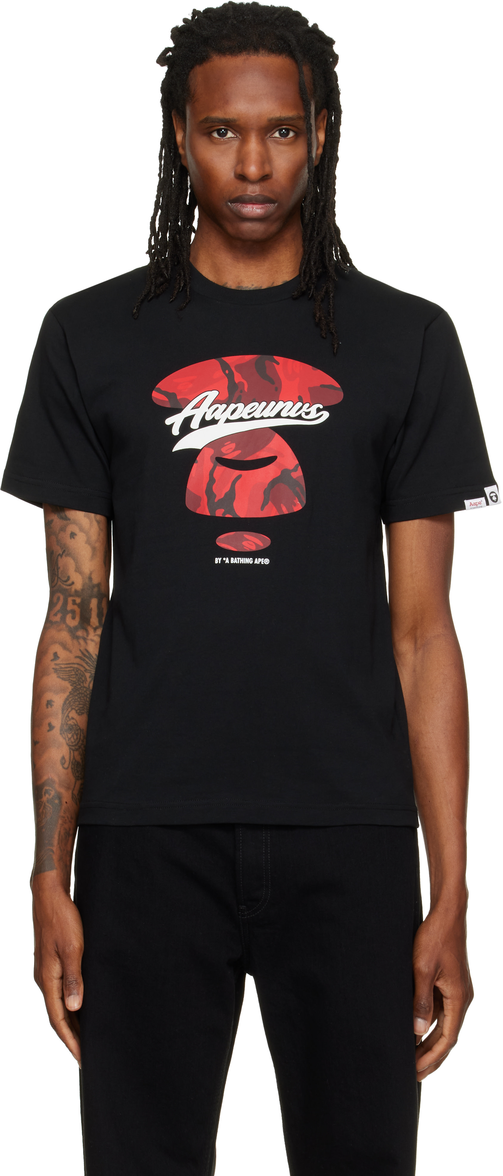 AAPE by A Bathing Ape - T-shirt noir