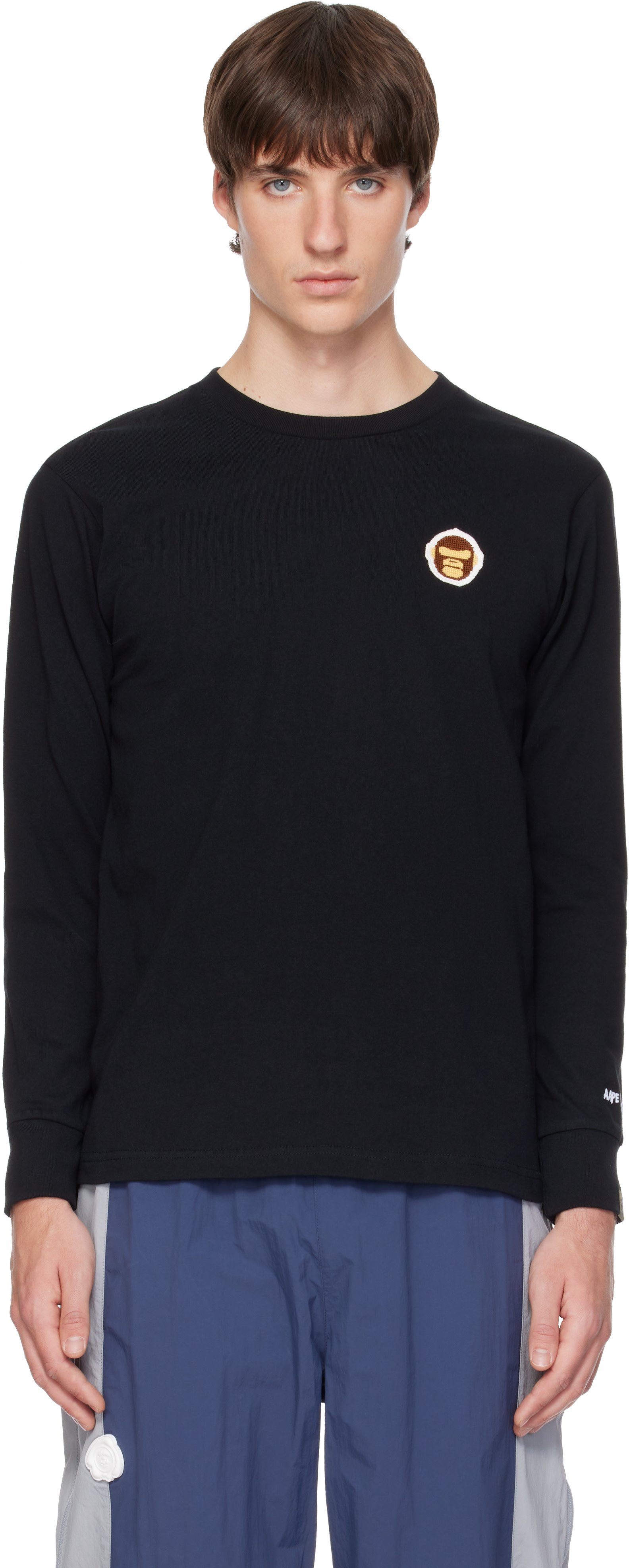 AAPE by A Bathing Ape - ブラック 'AAPER' 長袖Tシャツ