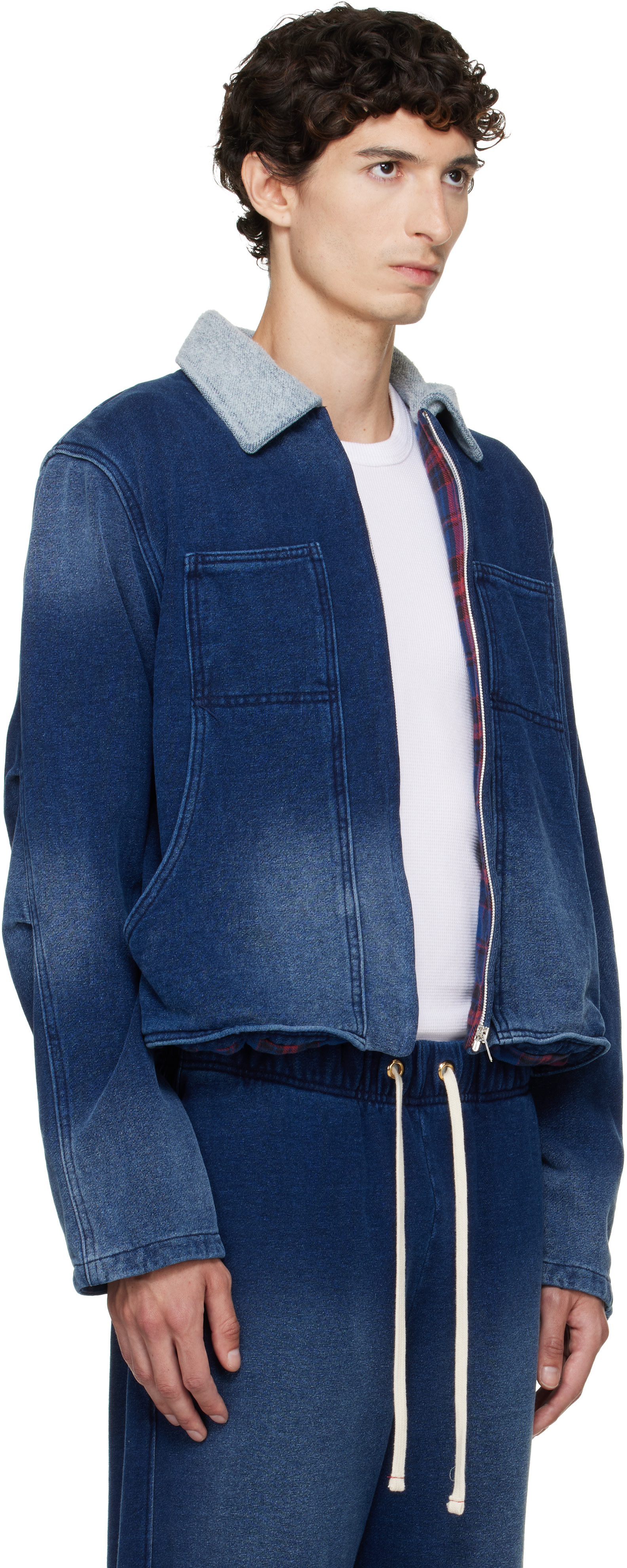 Les Tien - Navy Heavyweight Utility Jacket