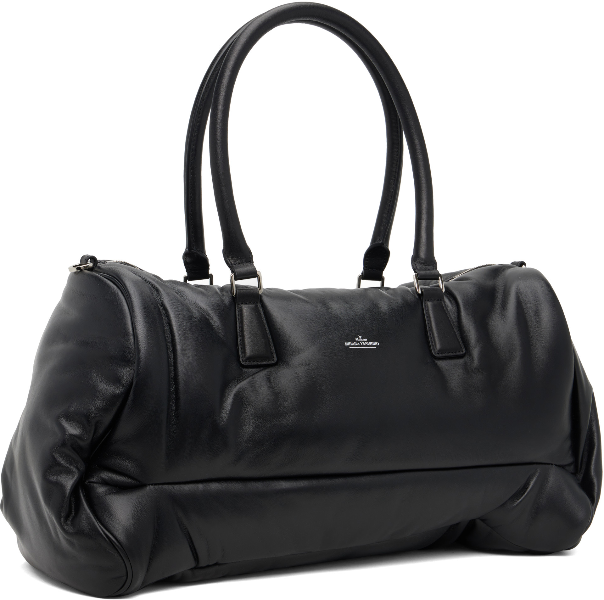 Maison MIHARA YASUHIRO - Black 'Pucker' Duffle Bag