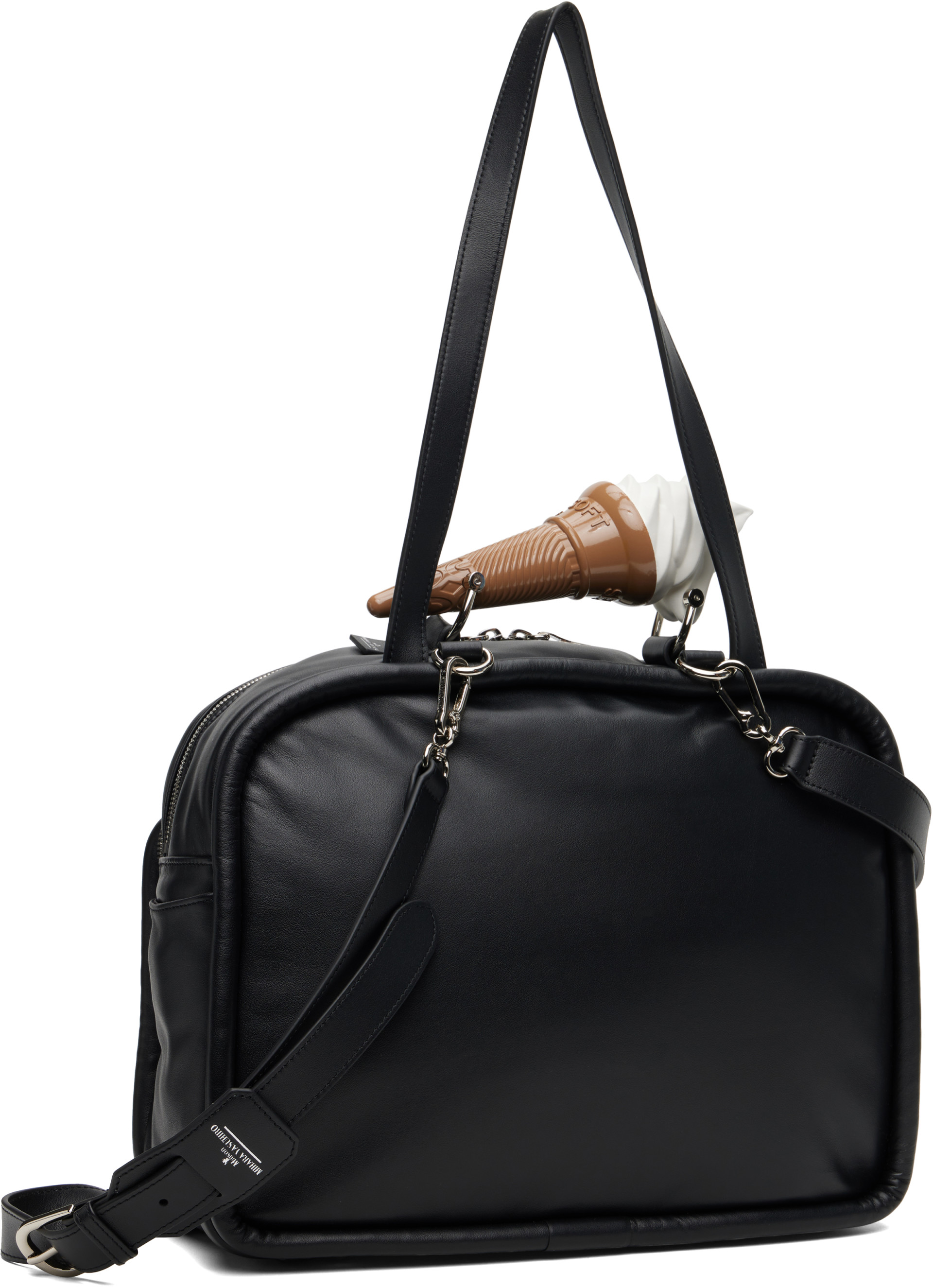 Maison MIHARA YASUHIRO - Black Soft Serve Handle Bag