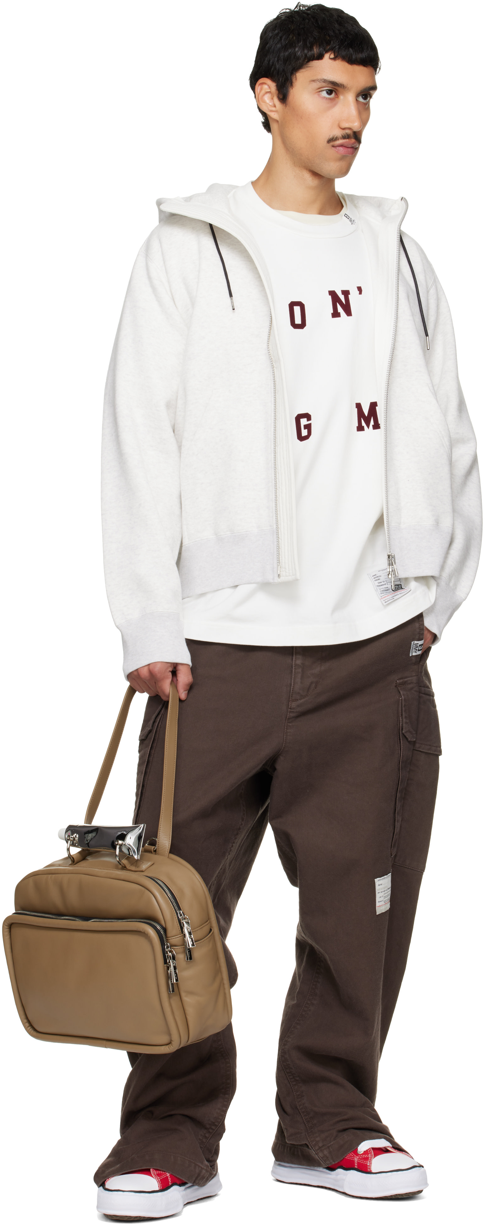 Maison MIHARA YASUHIRO - Beige Toothpaste Handle Bag
