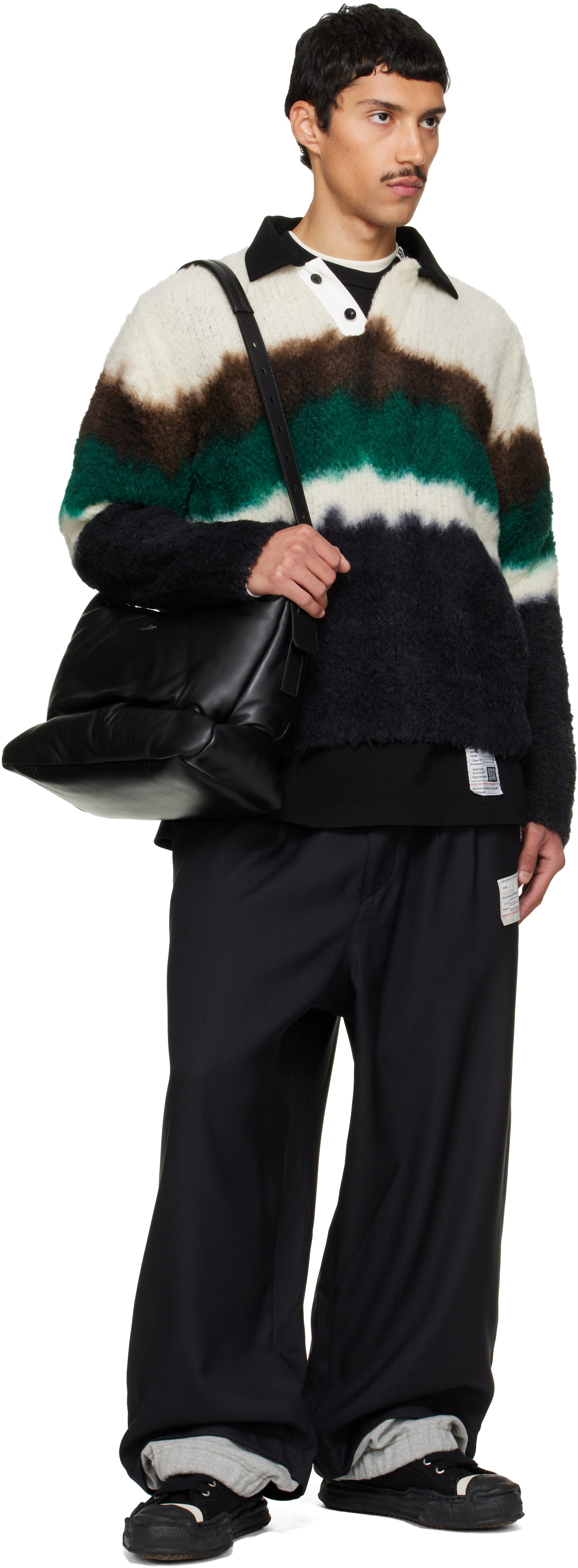 Maison MIHARA YASUHIRO - Black 'Pucker' Puffer Tote