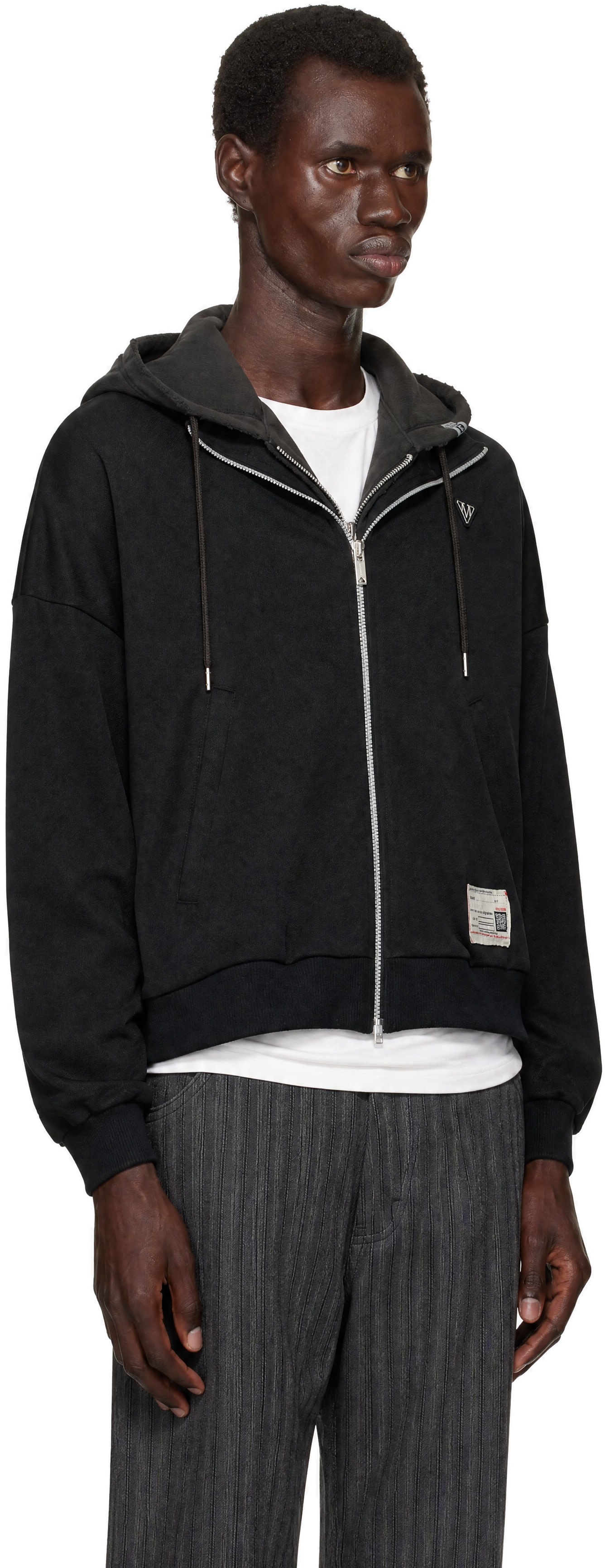 Maison MIHARA YASUHIRO - Black Shifted Layer Track Jacket