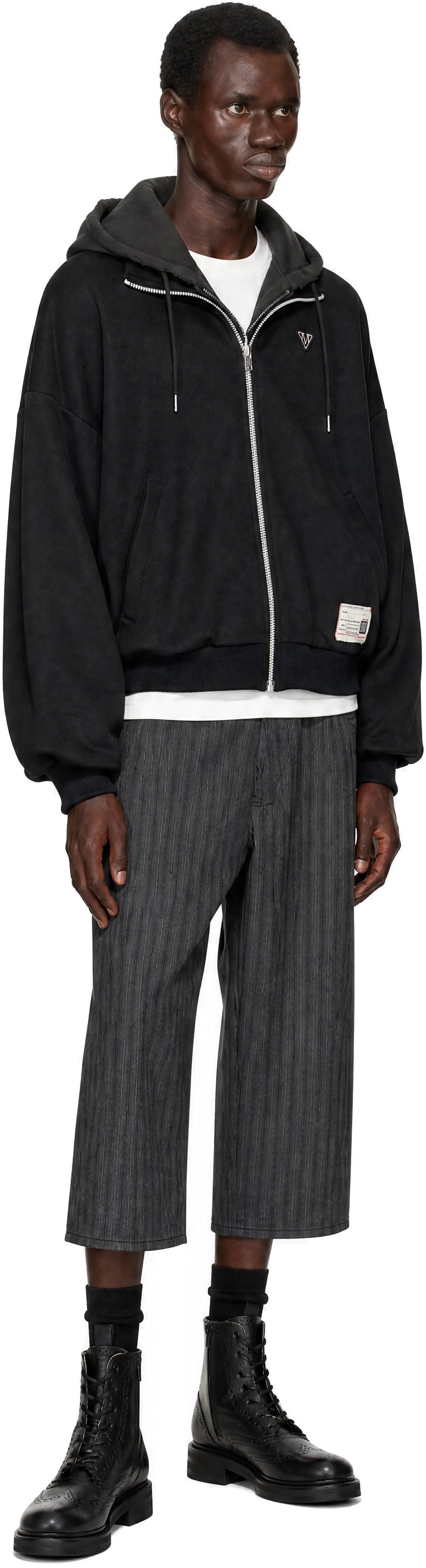 Maison MIHARA YASUHIRO - Black Shifted Layer Track Jacket
