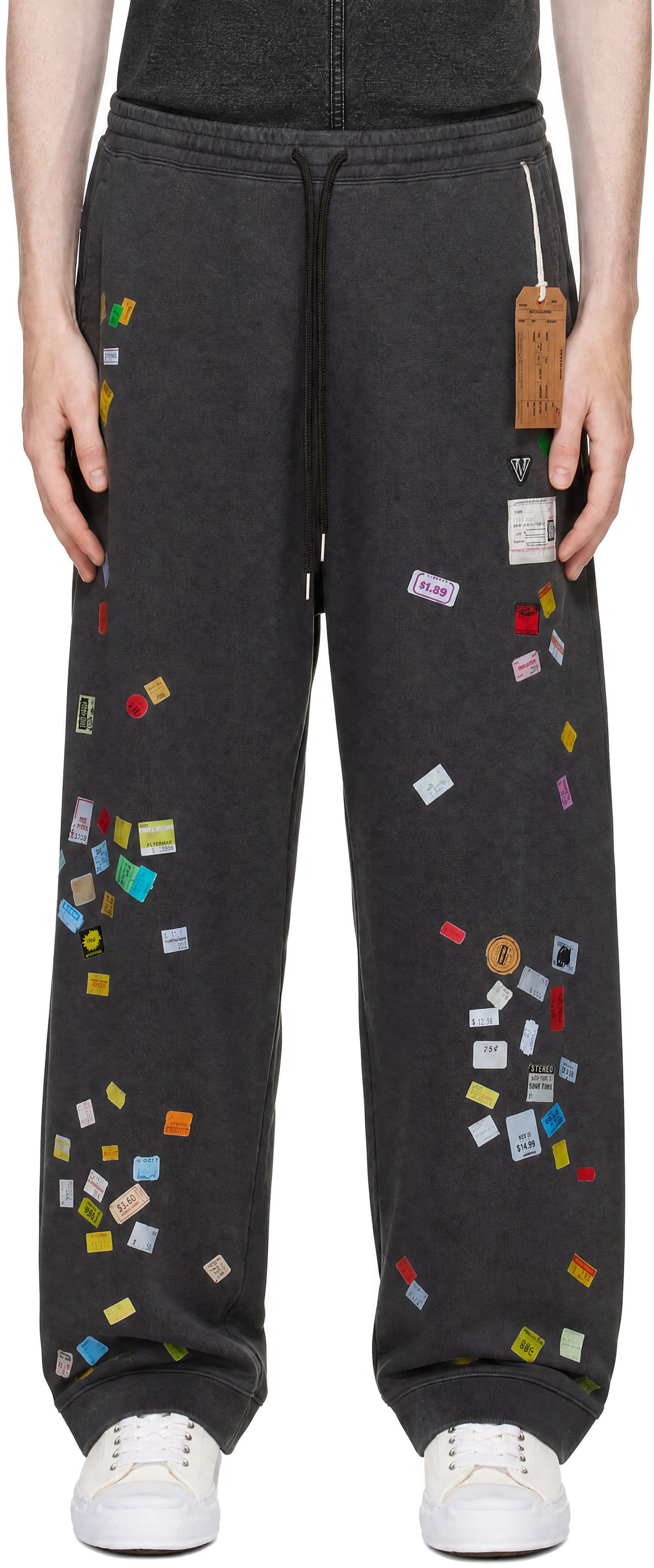 Maison MIHARA YASUHIRO - グレー Price Tag Sticker Printed スウェットパンツ