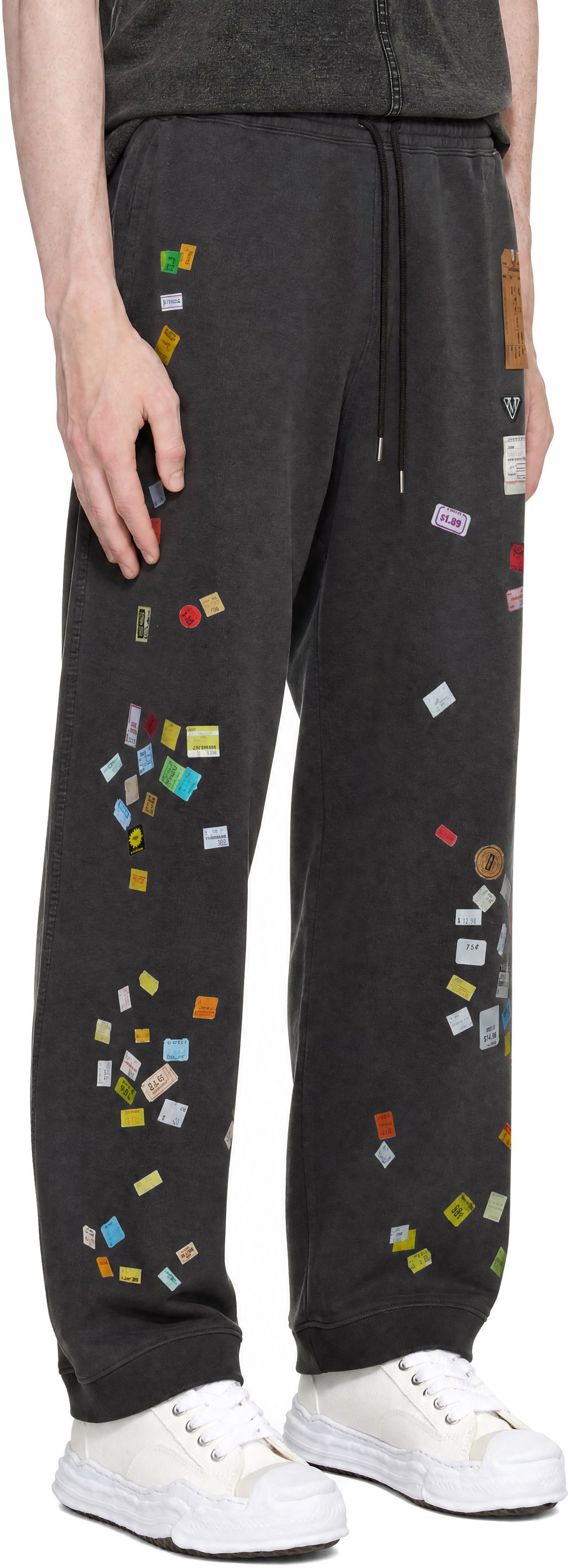 Maison MIHARA YASUHIRO - グレー Price Tag Sticker Printed スウェットパンツ