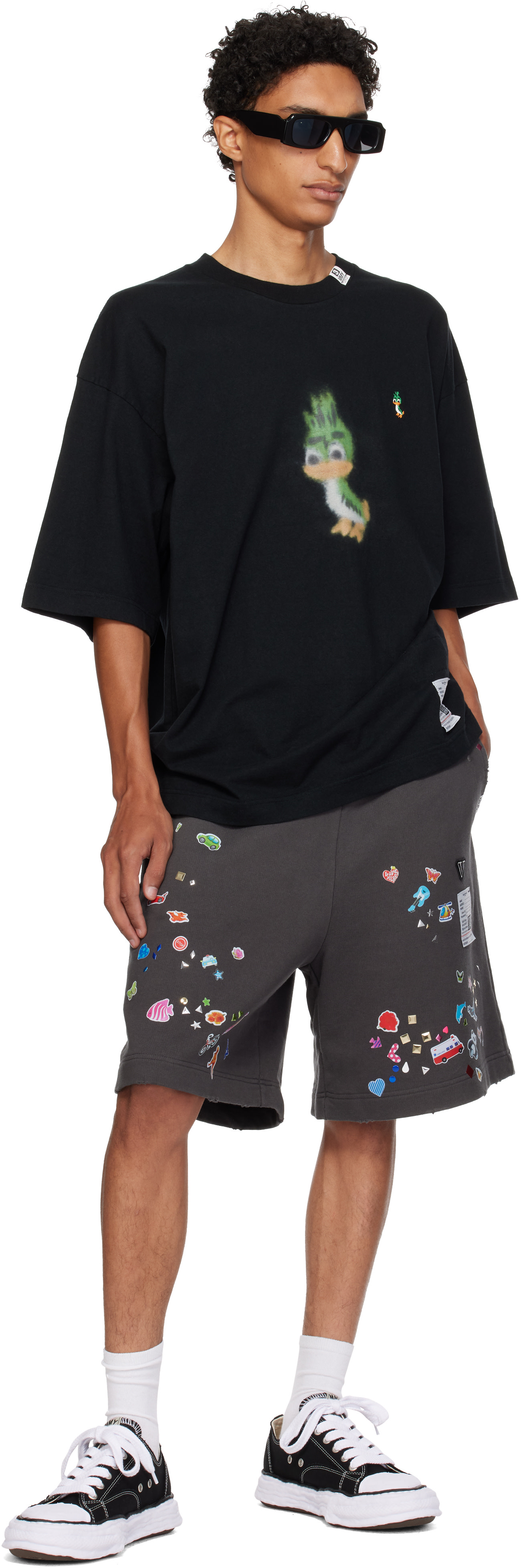 Maison MIHARA YASUHIRO - Black Leon Printed T-shirt