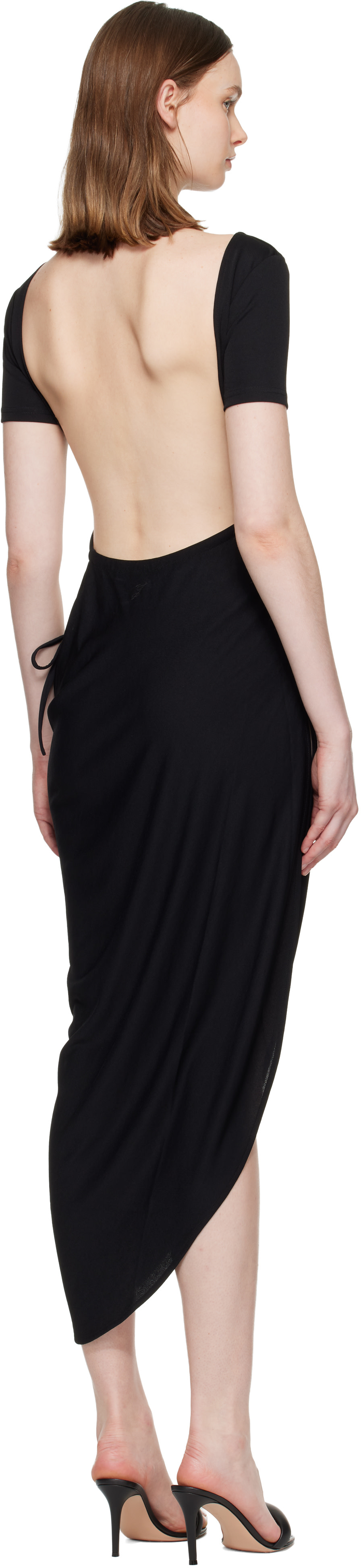JACQUEMUS: Black 'The Sole' Maxi Dress | SSENSE Denmark