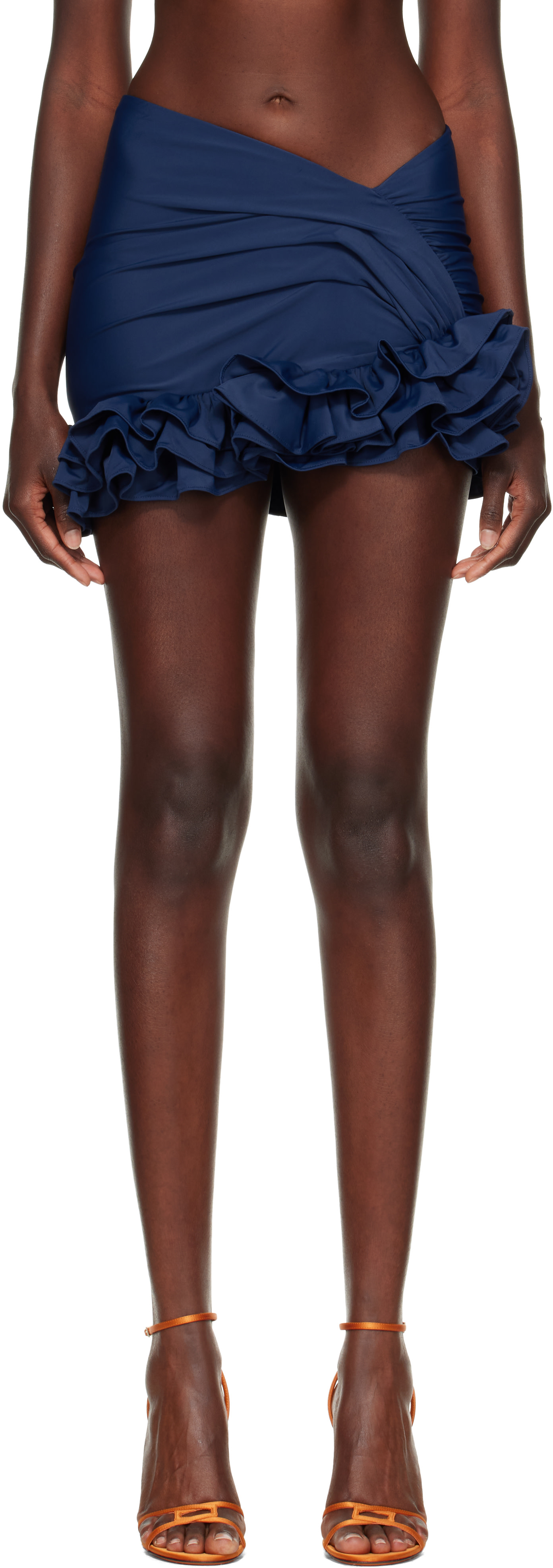 JACQUEMUS - Minijupe Playa bleu marine