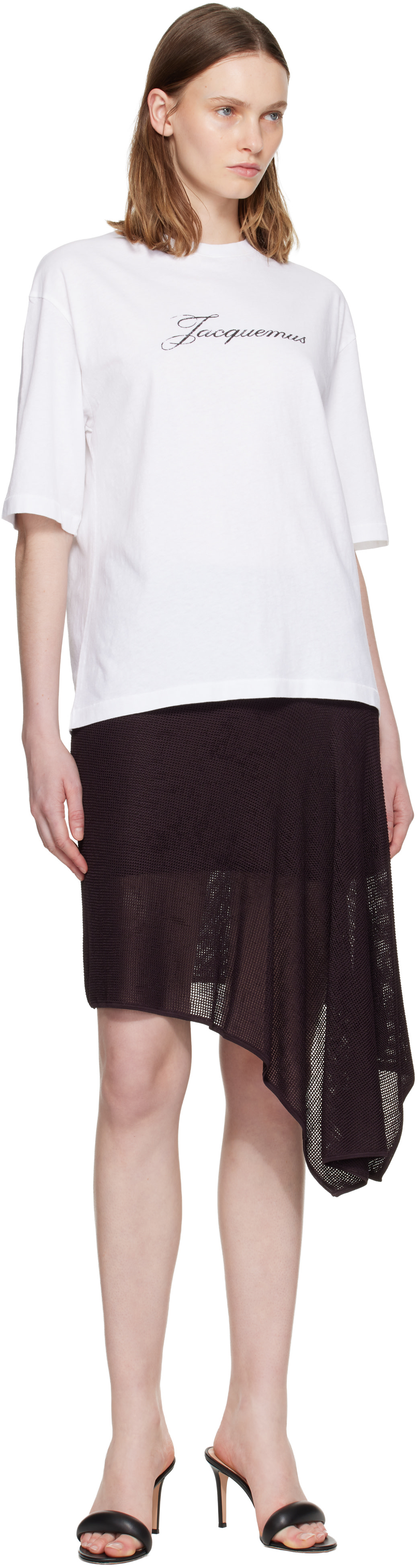 JACQUEMUS - Jupe midi Voile brune