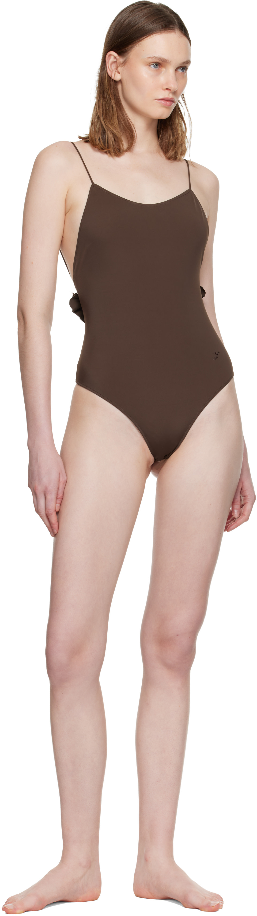 JACQUEMUS - Maillot de bain Cabana brun