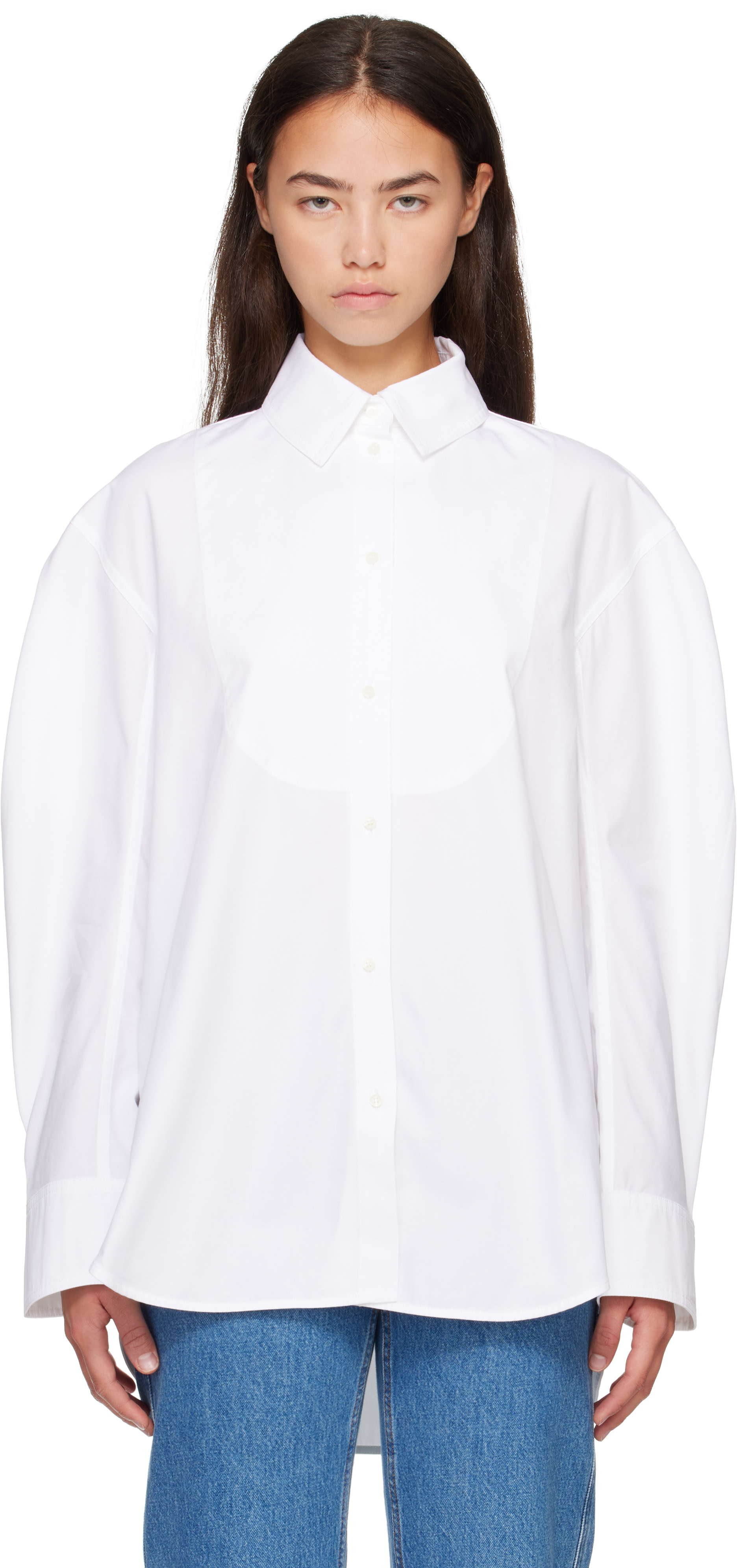JACQUEMUS: ホワイト 'The Citta' シャツ | SSENSE 日本