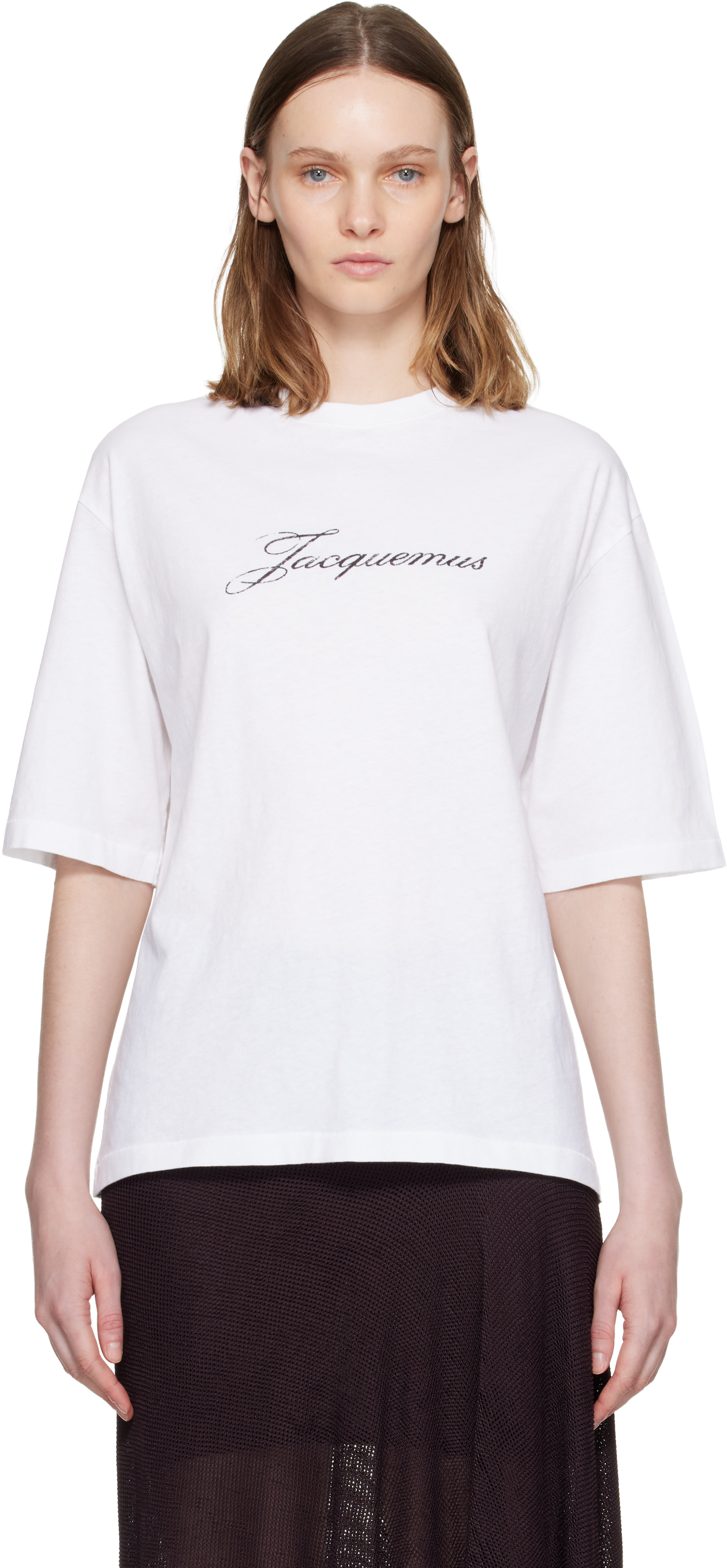 JACQUEMUS - T-shirt blanc à logo