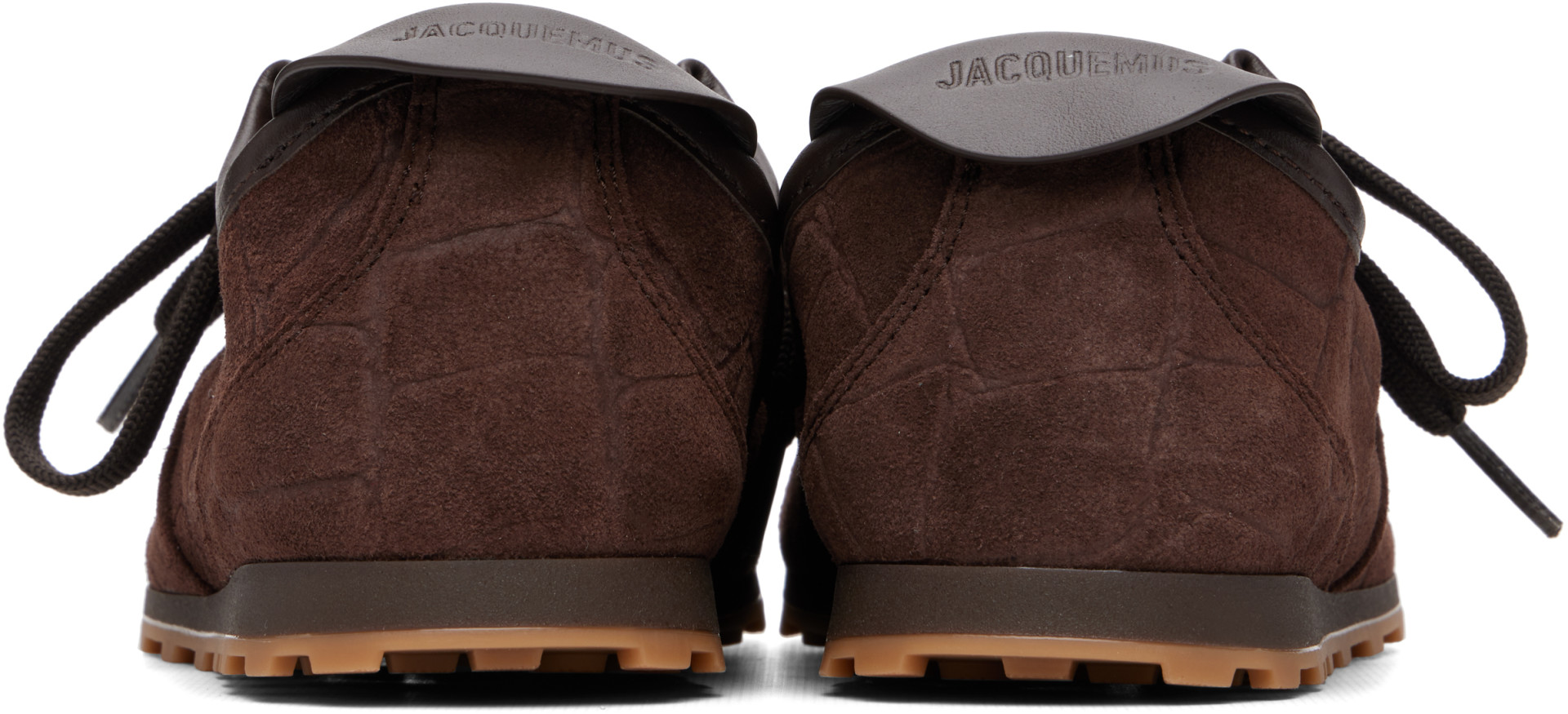 JACQUEMUS - Baskets de tennis brunes