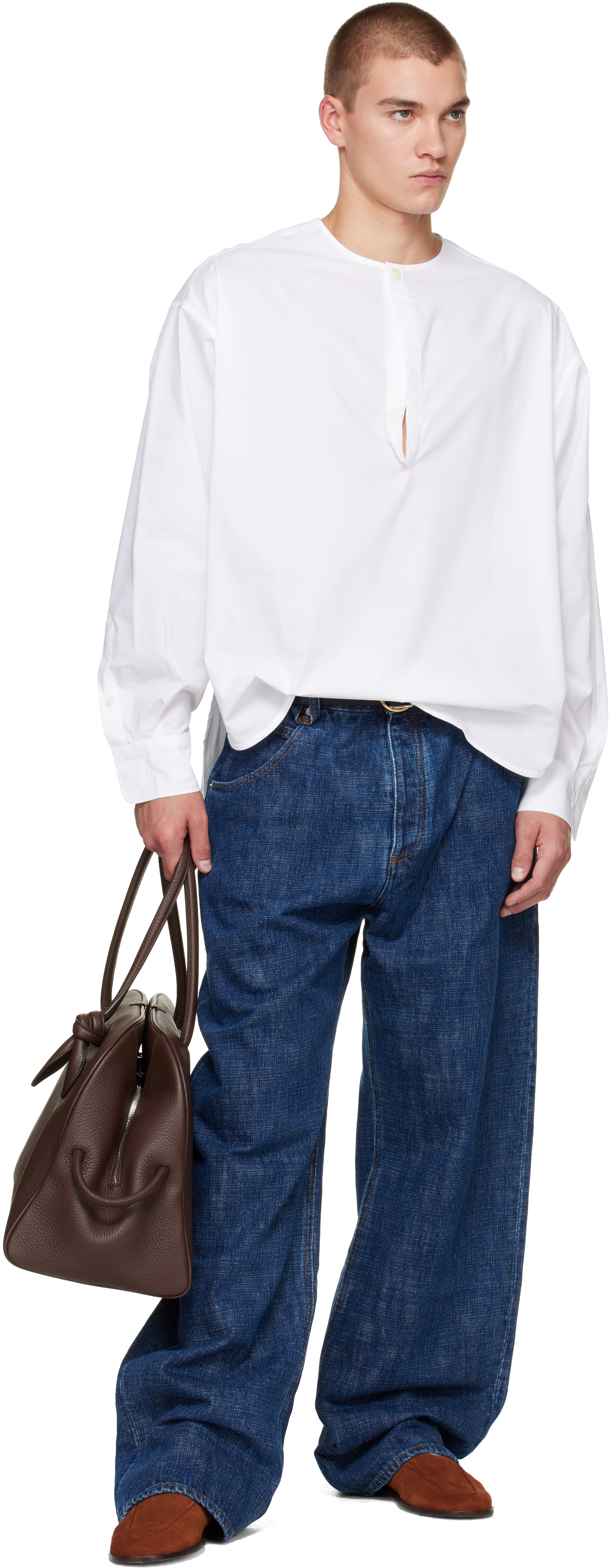 JACQUEMUS: Brown 'The large Turismo' Bag | SSENSE