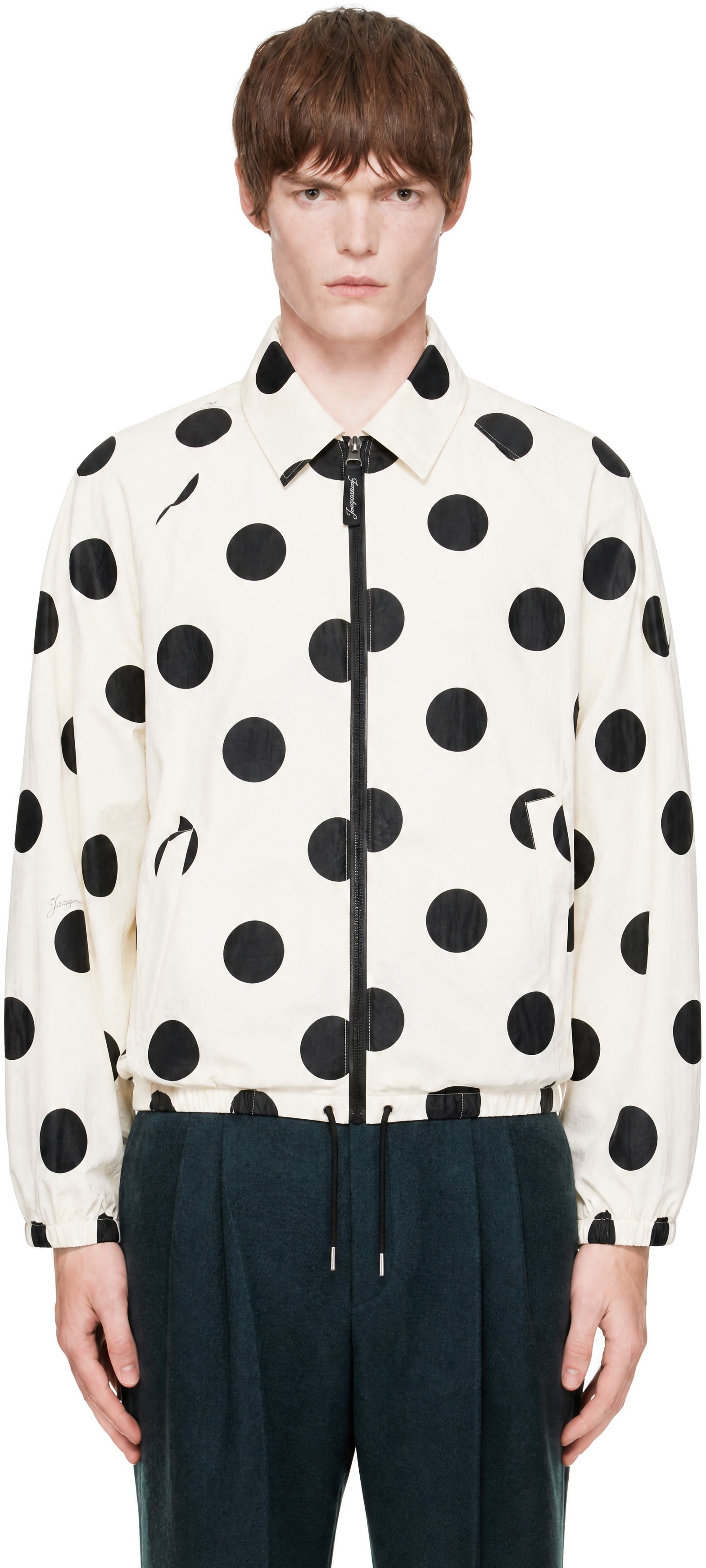JACQUEMUS - 灰白色 The Windbreaker 夹克