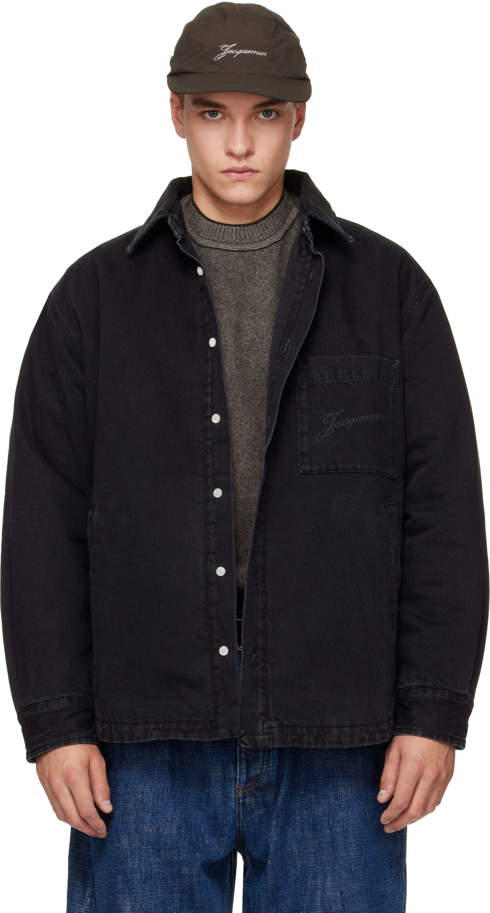 BEEDEN ブラックデニムシャツ JACQUEMUS: ブラック 'The Boulanger' デニムシャツ | SSENSE 日本