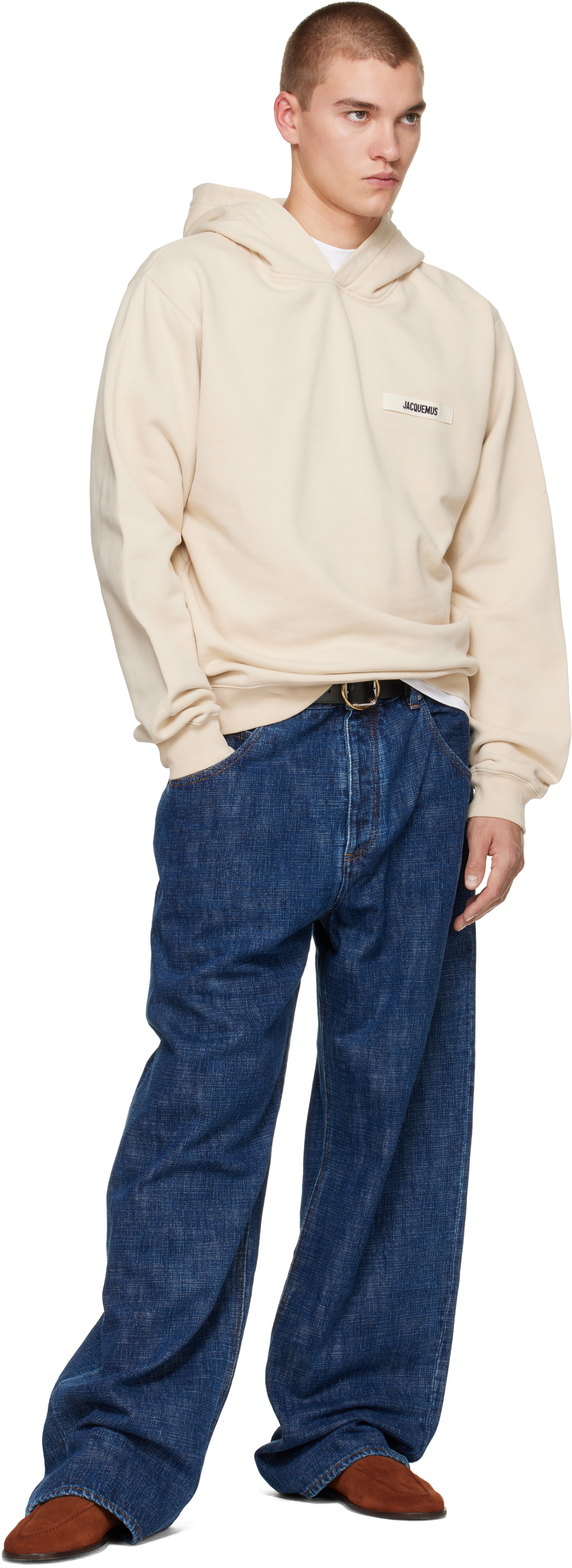jacquemus ジャックムスフーディ　ベージュ JACQUEMUS: ベージュ 'The Gros Grain' フーディ | SSENSE 日本