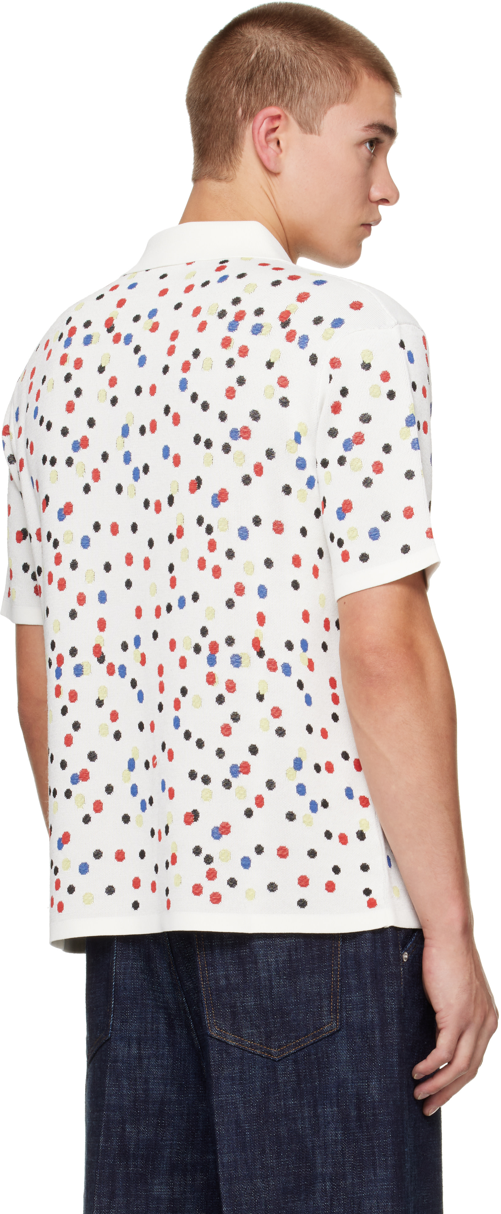 JACQUEMUS - Polo Confettis blanc